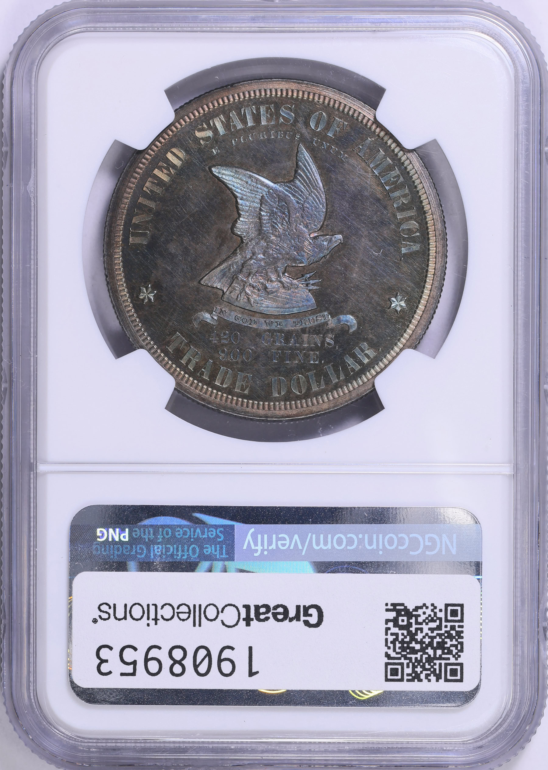 Pattern 1873 T$1 J-1315 NGC Proof-65 CAMEO (Toned) (Item 1908953