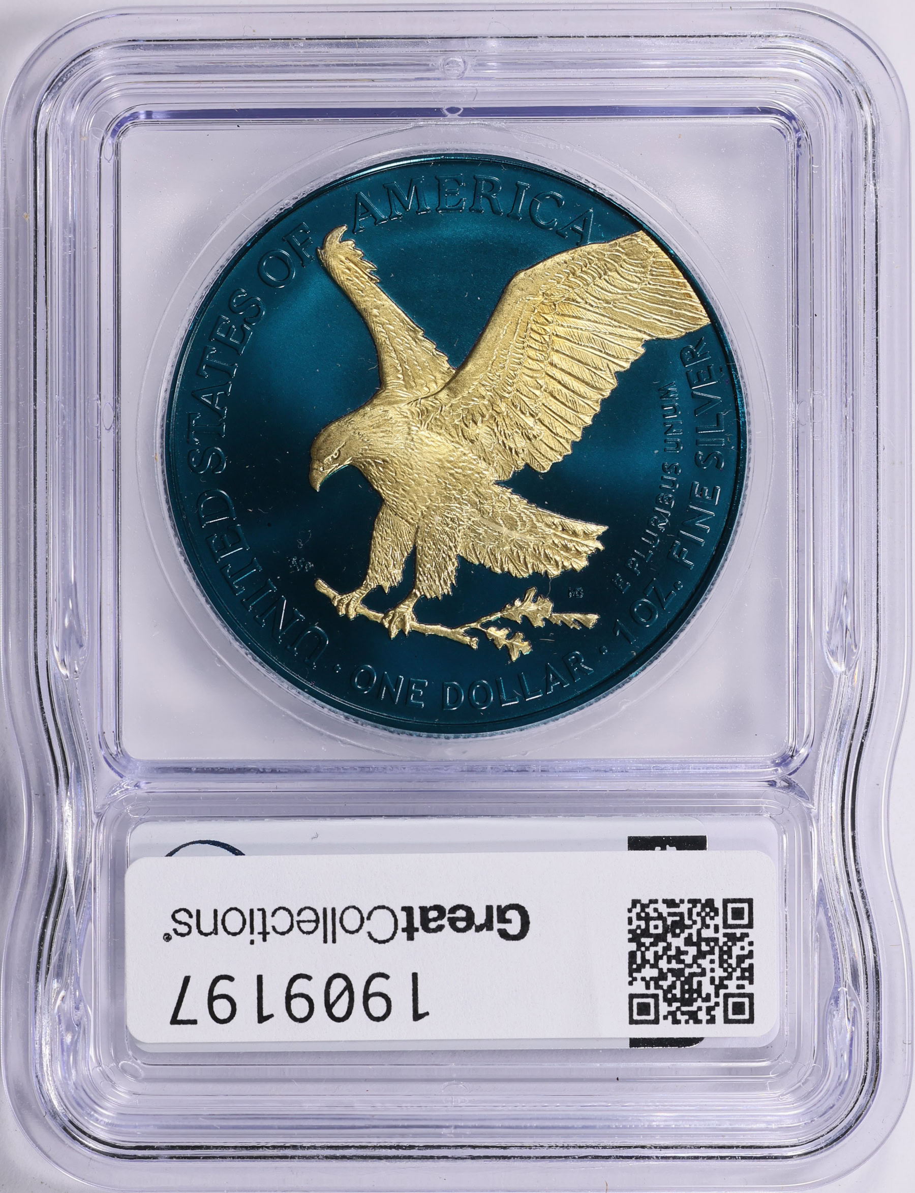 2022 $1 Silver Eagle Space Metals III Germania Mint Issue ICG