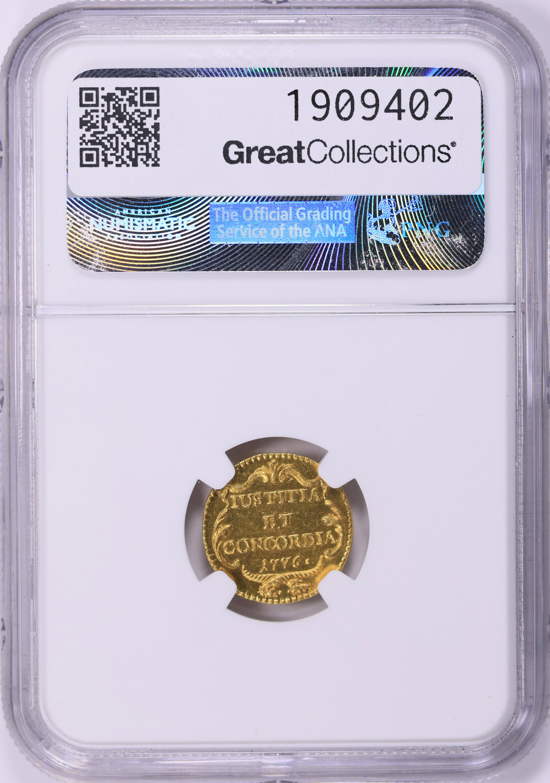 Switzerland - Zurich 1776 Gold 1/2 Ducat KM-164 NGC MS-63 (AGW