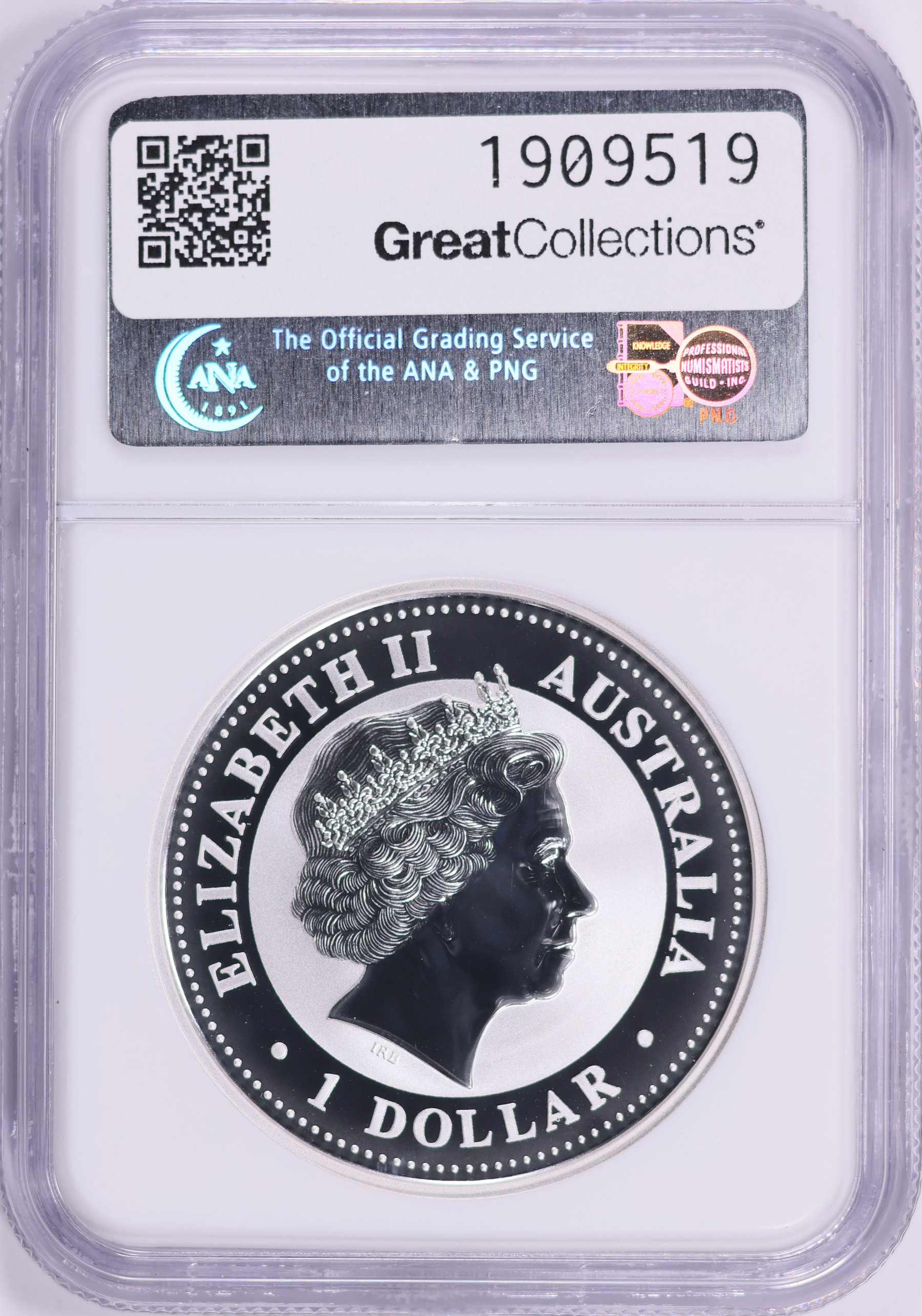 Australia 1999-P100 Silver Dollar Lunar Series, Year of the Rabbit