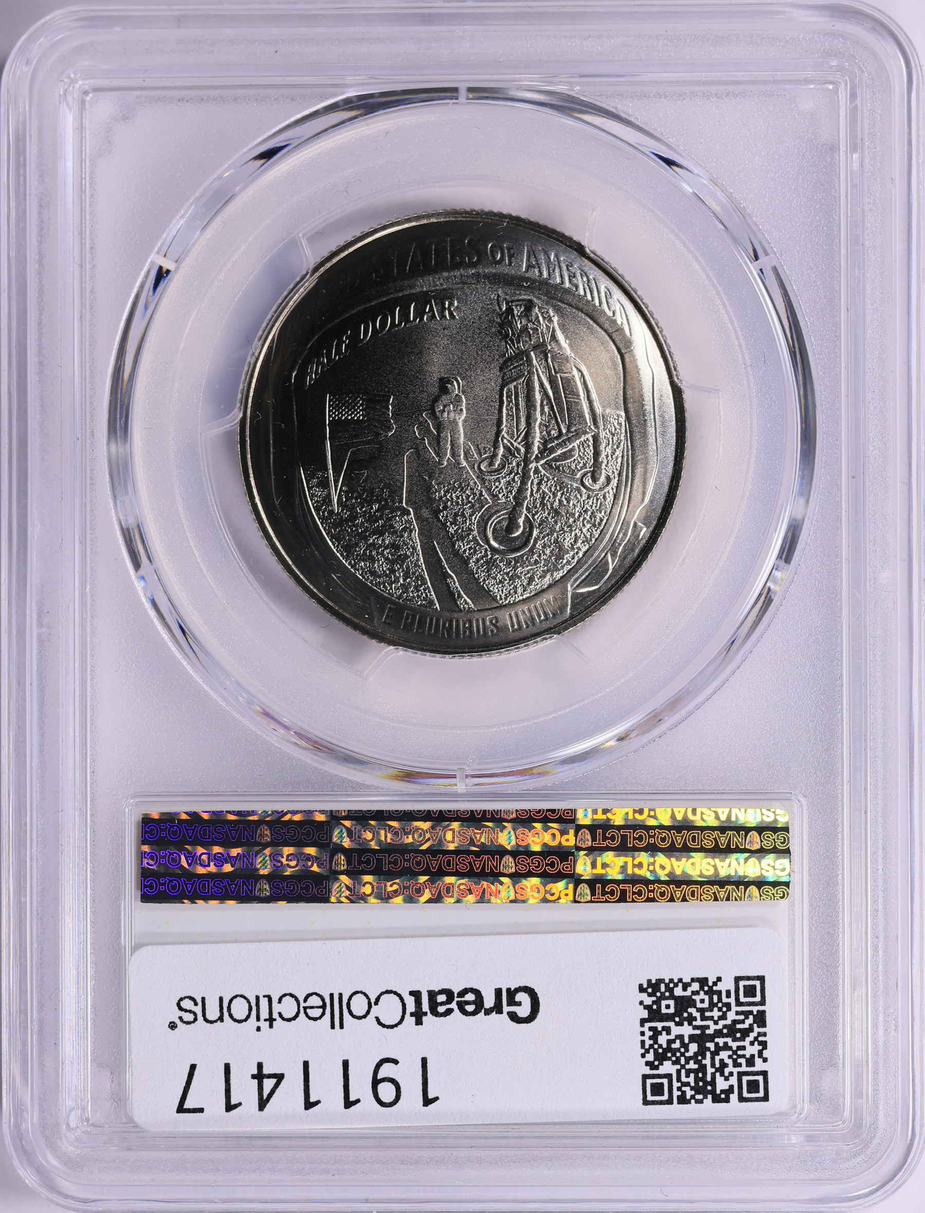 2019-D Apollo 11 Half Dollar 50th Anniversary First Day of Issue PCGS ...