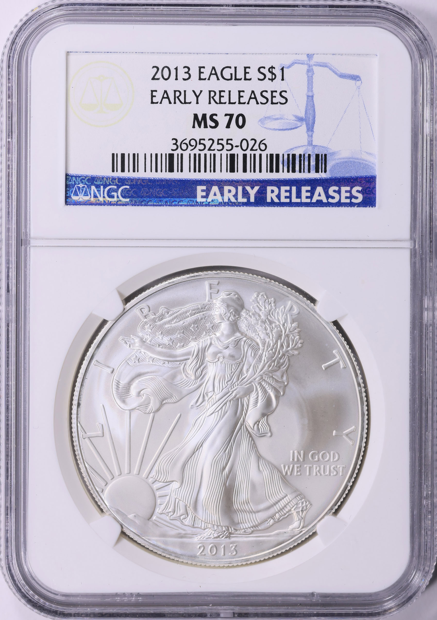 2013 $1 Silver Eagle Early Releases NGC MS-70 (Item 1911433