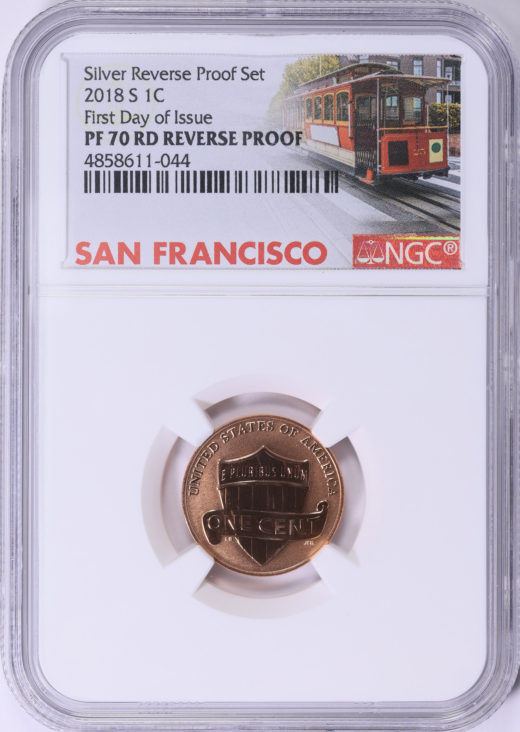 2018-S Lincoln Cent Shield Reverse Proof (From the 50th Anniversary Set ...