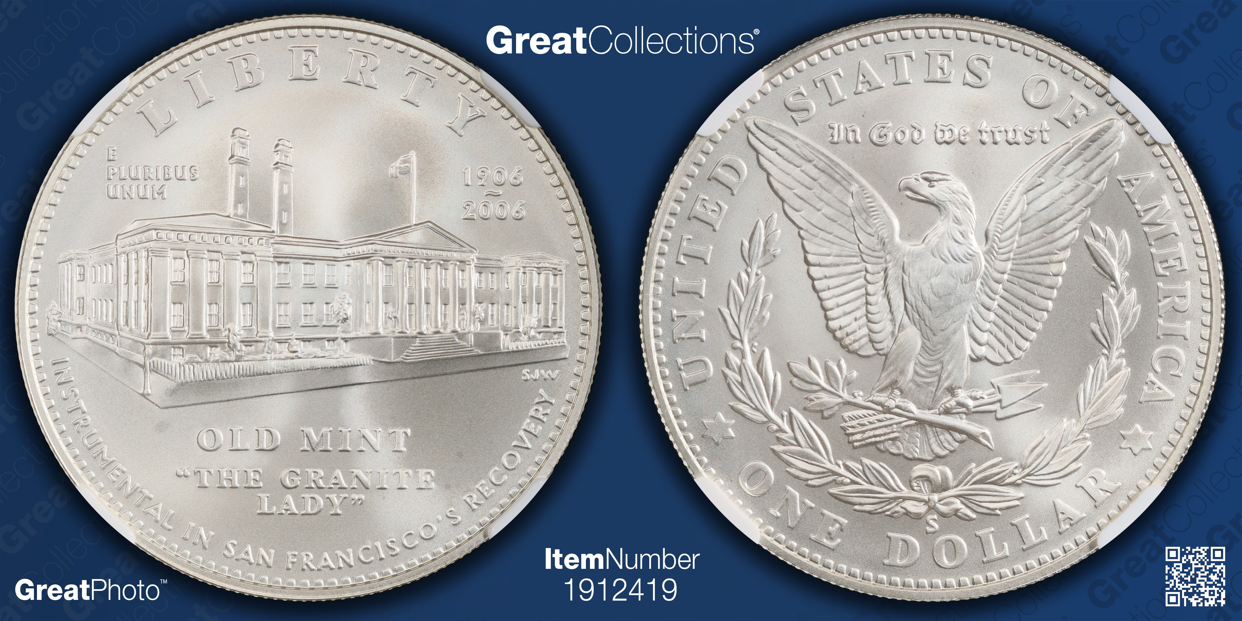 2006-S San Francisco Old Mint Centennial Silver Dollar NGC MS-70 2006-S San Francisco Old Mint Centennial Silver Dollar NGC MS-70