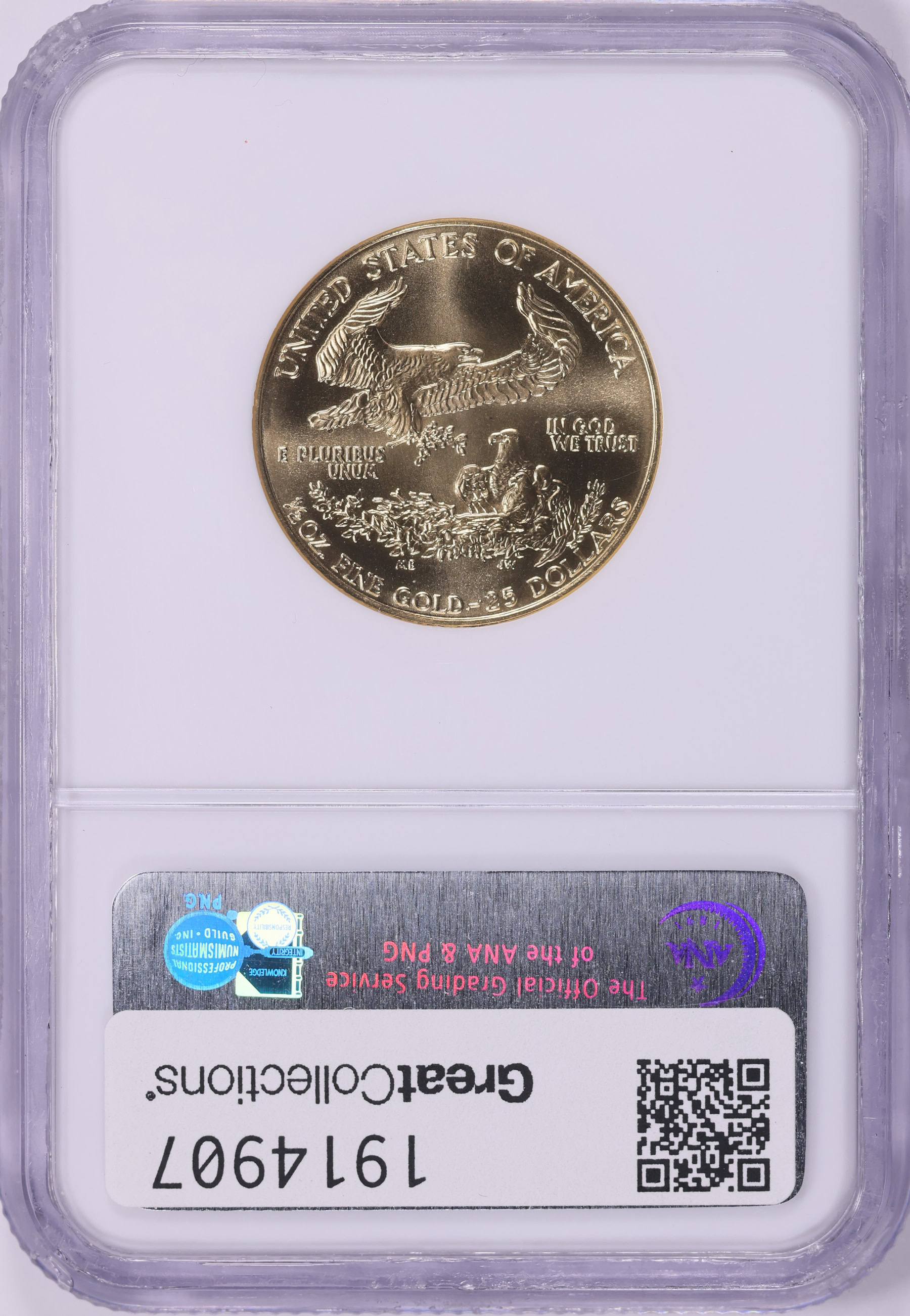 1990 $25 Half-Ounce Gold American Eagle NGC MS-69 (Item 1914907