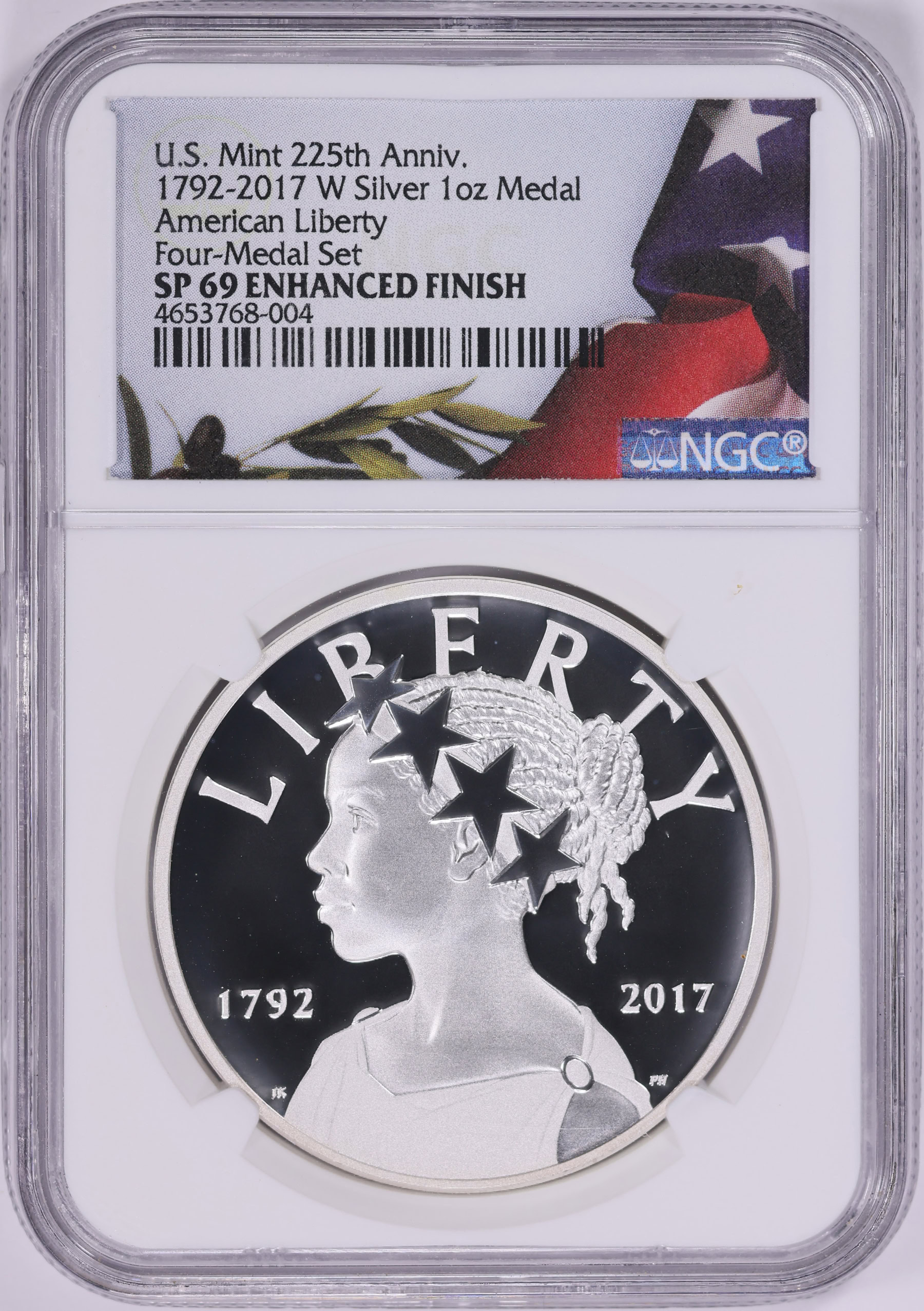 2017-W American Liberty Silver Medal 225th Anniversary Enhanced