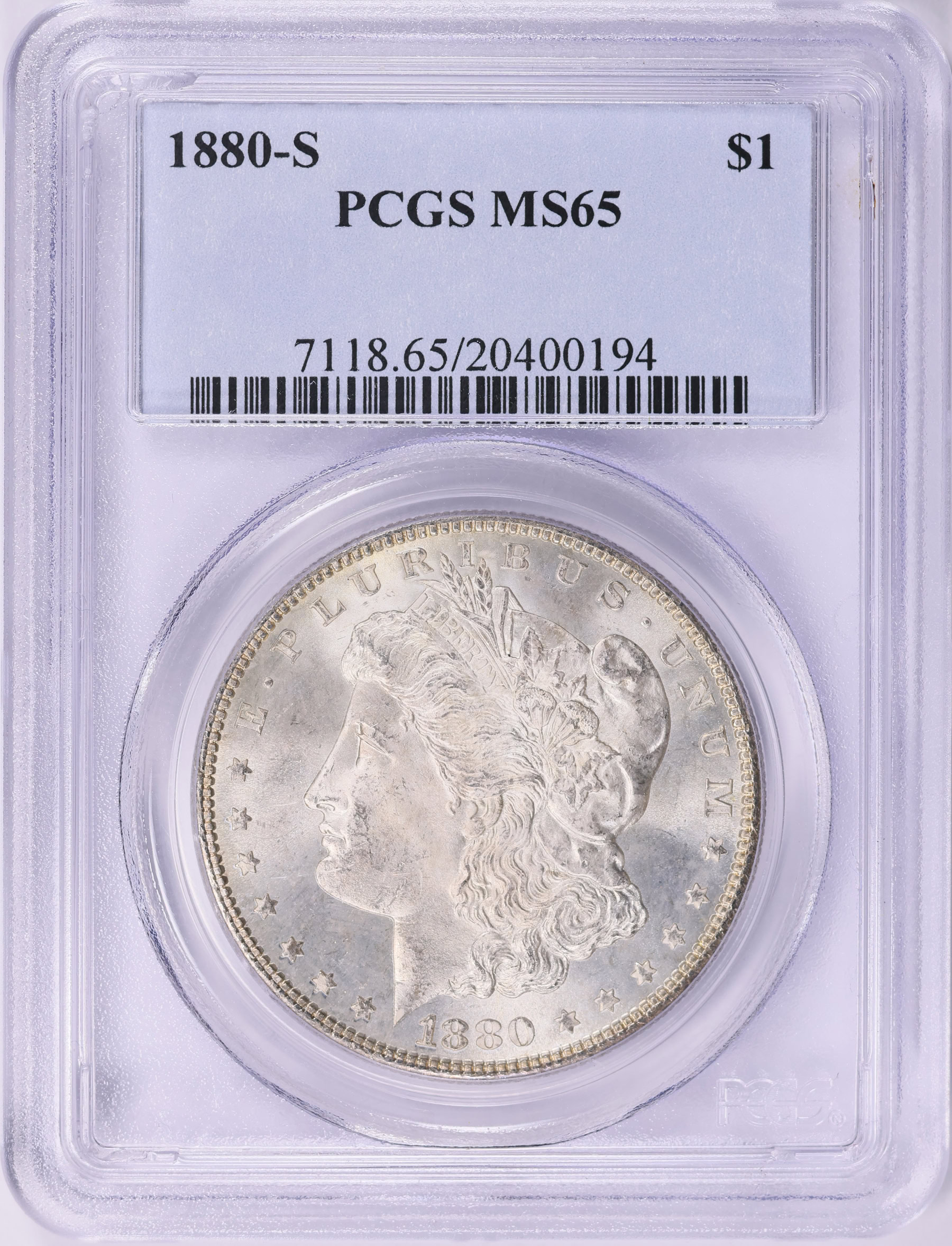 1880-S Morgan Silver Dollar PCGS MS-65 (Item 1915913