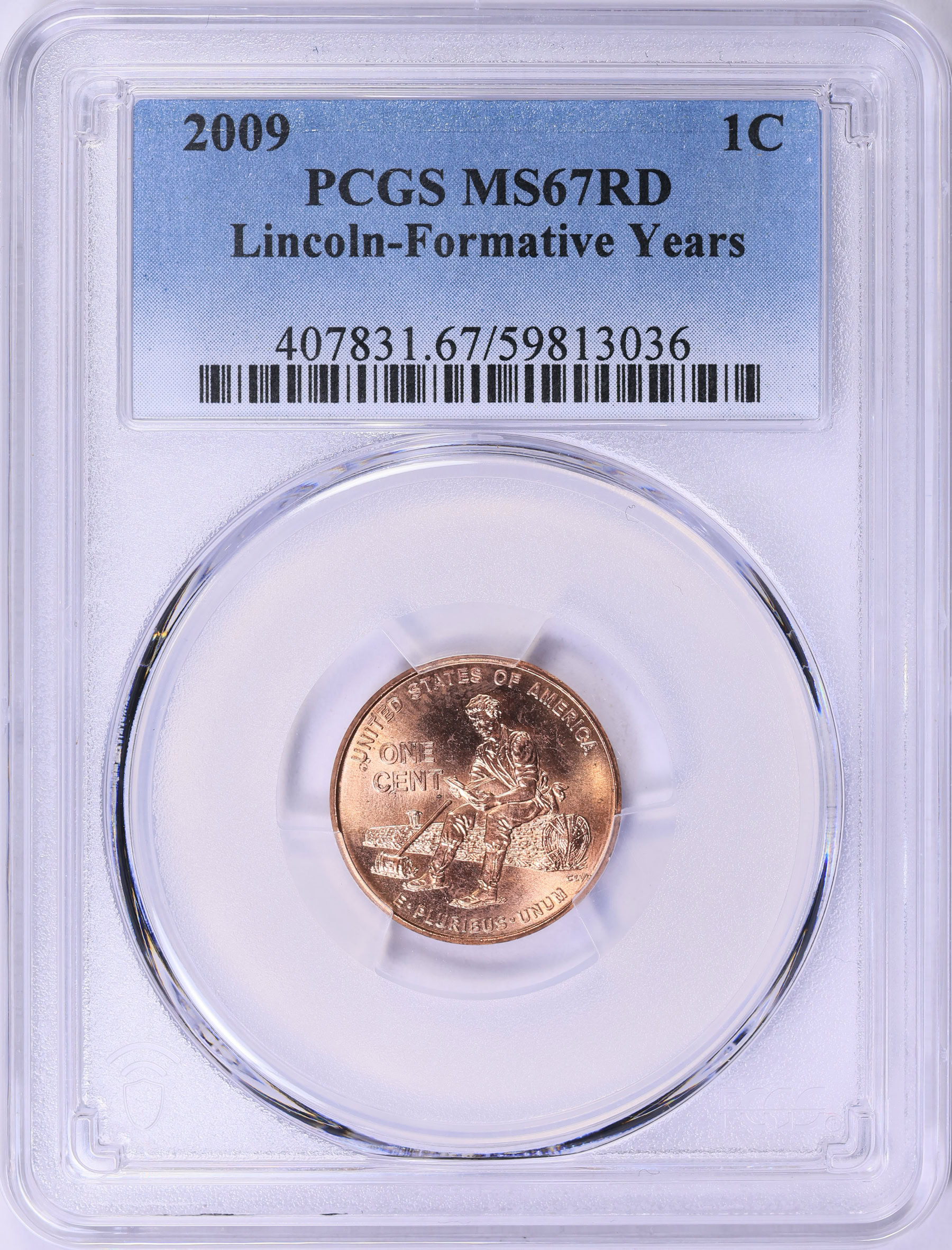 コレクション PCGS MS67 2009 Lincoln Cent Formative Years PCGS MS-67 RD (Item 1916254