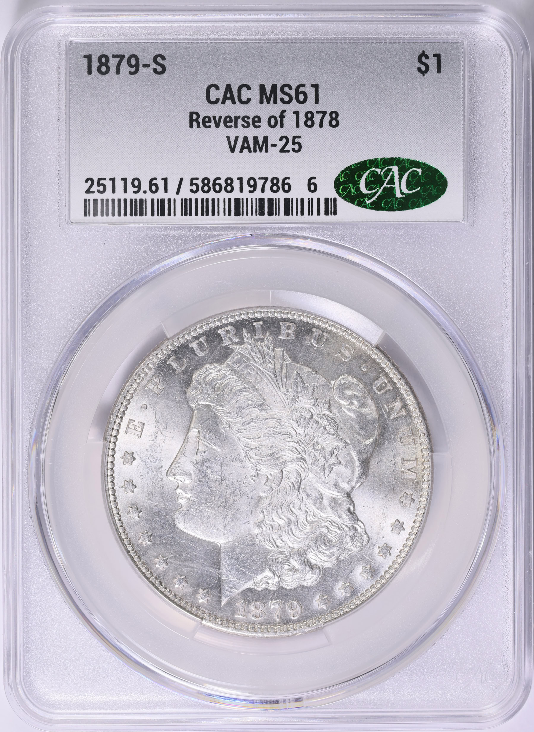 valuableページ 1879-S Morgan Silver Dollar Reverse of 1878 VAM-25 *Top 100