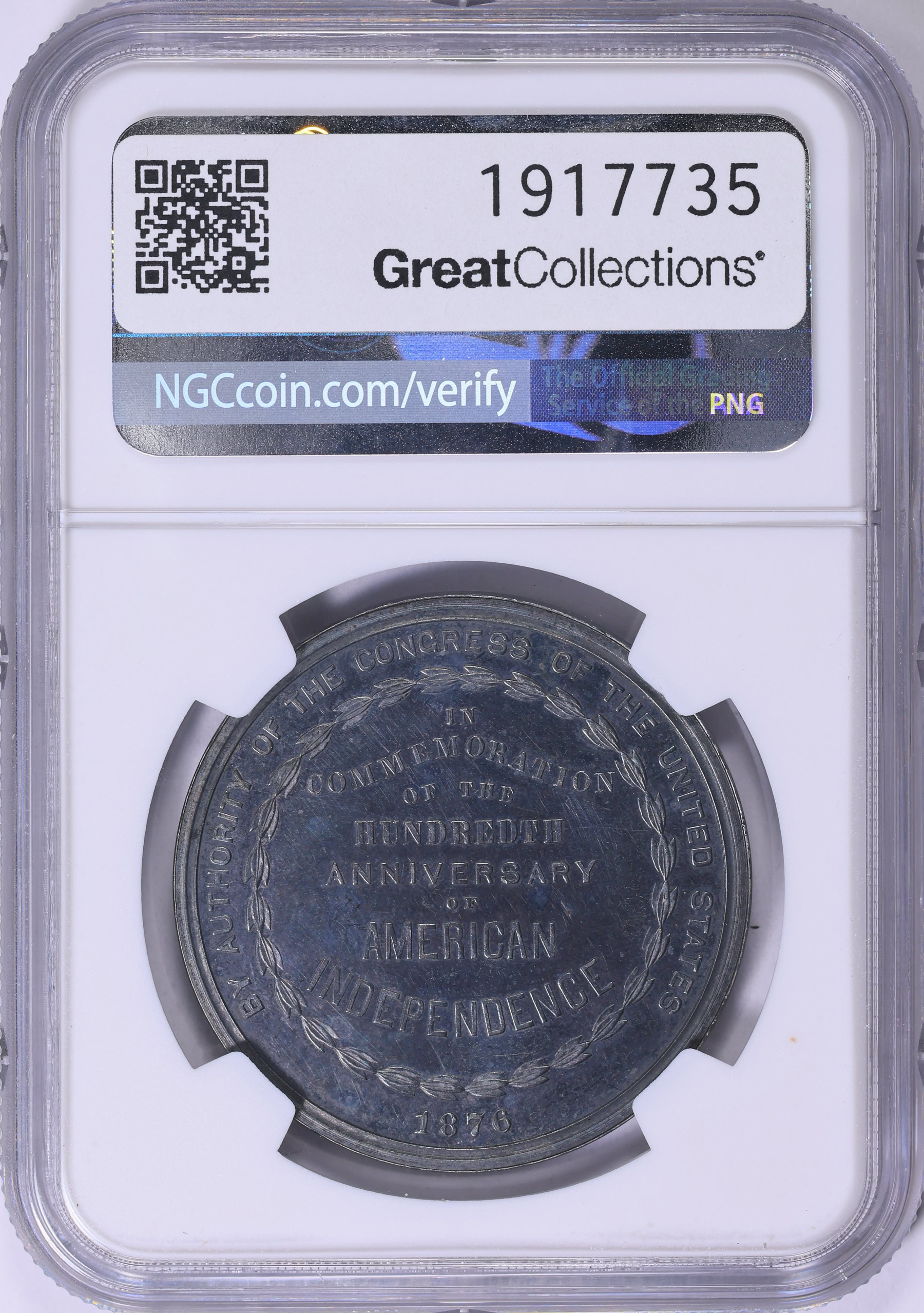 1876 Silver U.S. Centennial Exposition Official Medal So-Called