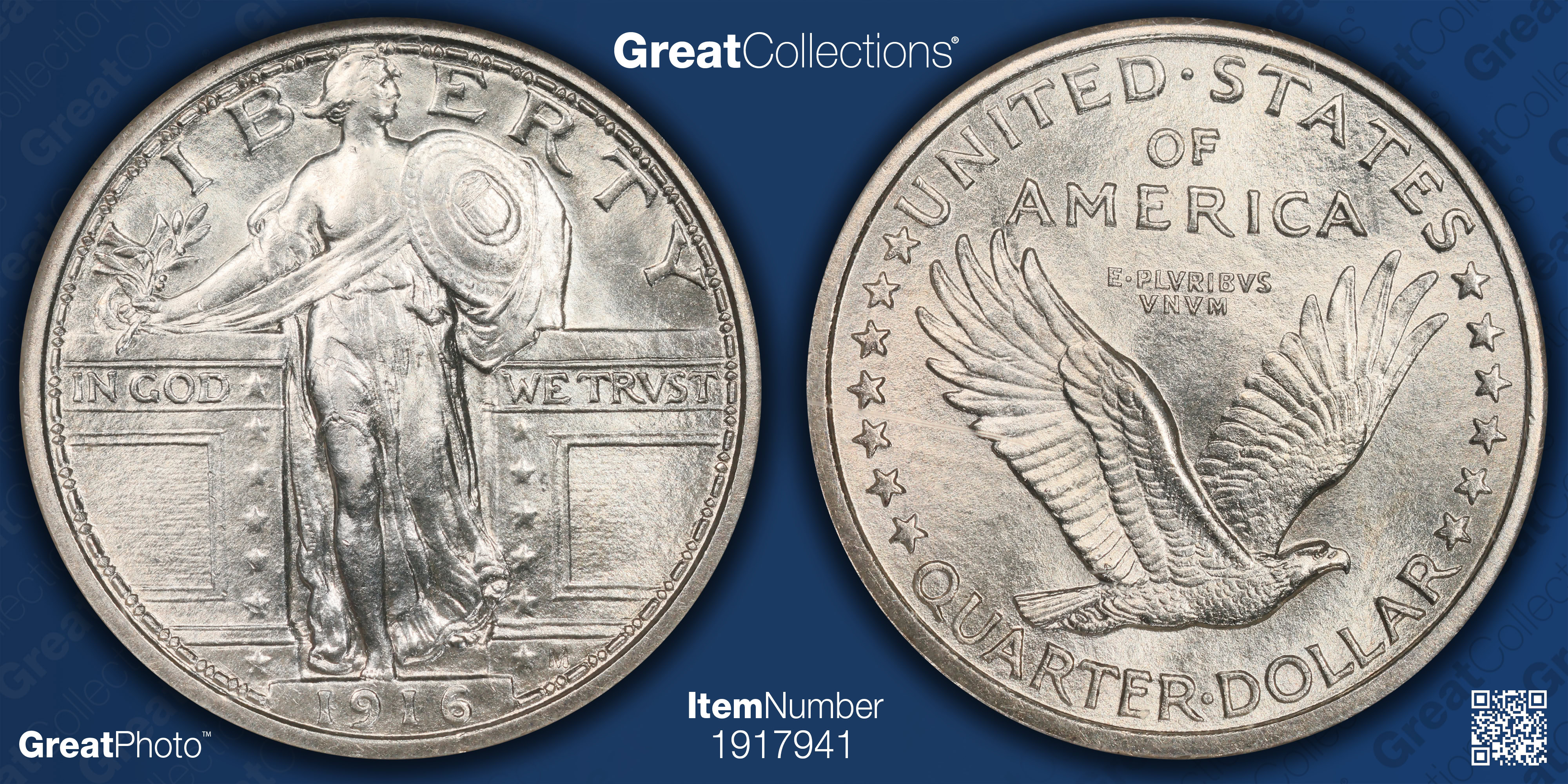 1916 Standing Liberty Quarter NGC MS-65 FH (Item 1917941