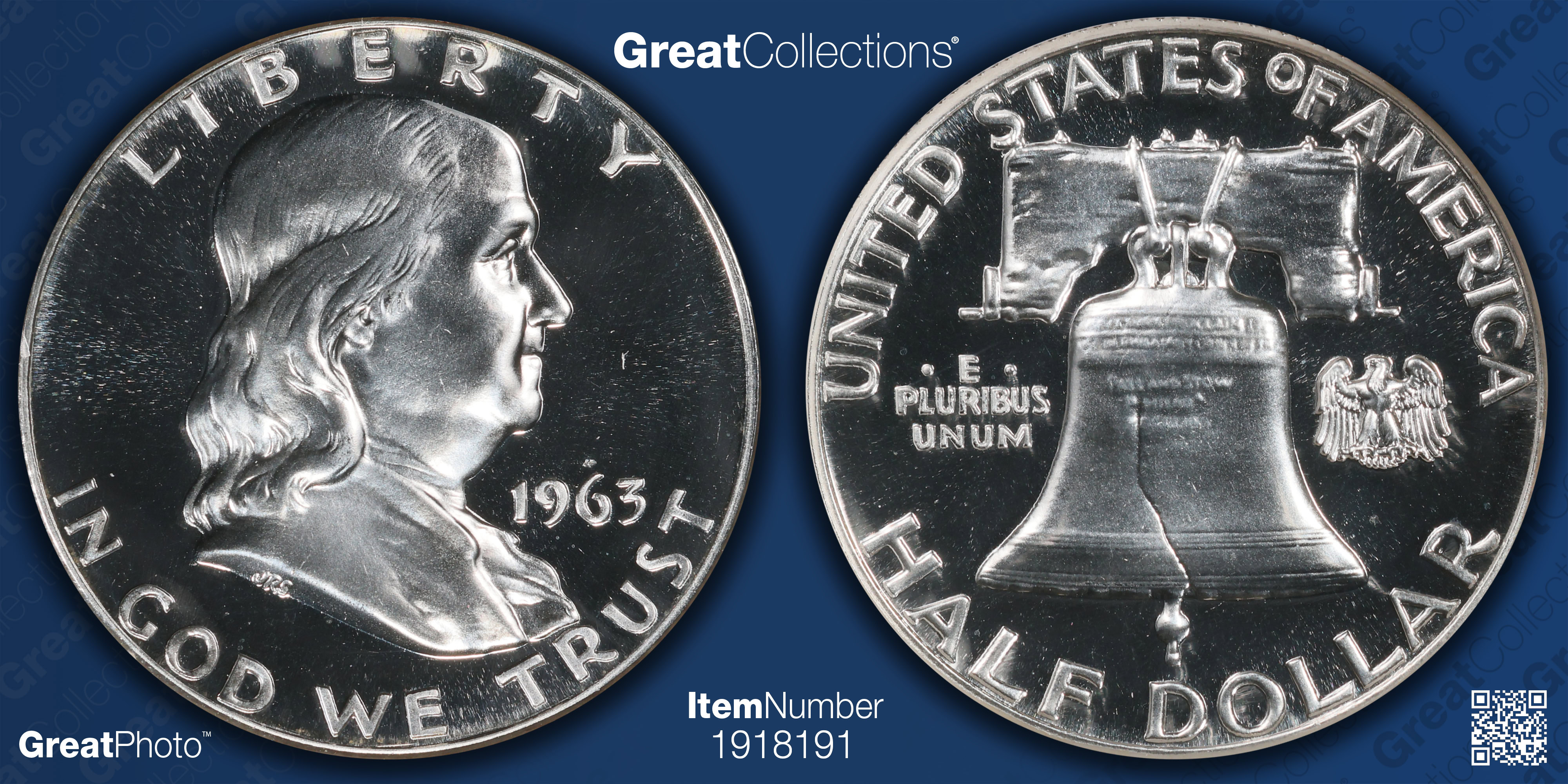 1963 Franklin Half Dollar NGC Proof-69 (Rick Tomaska Signed Label