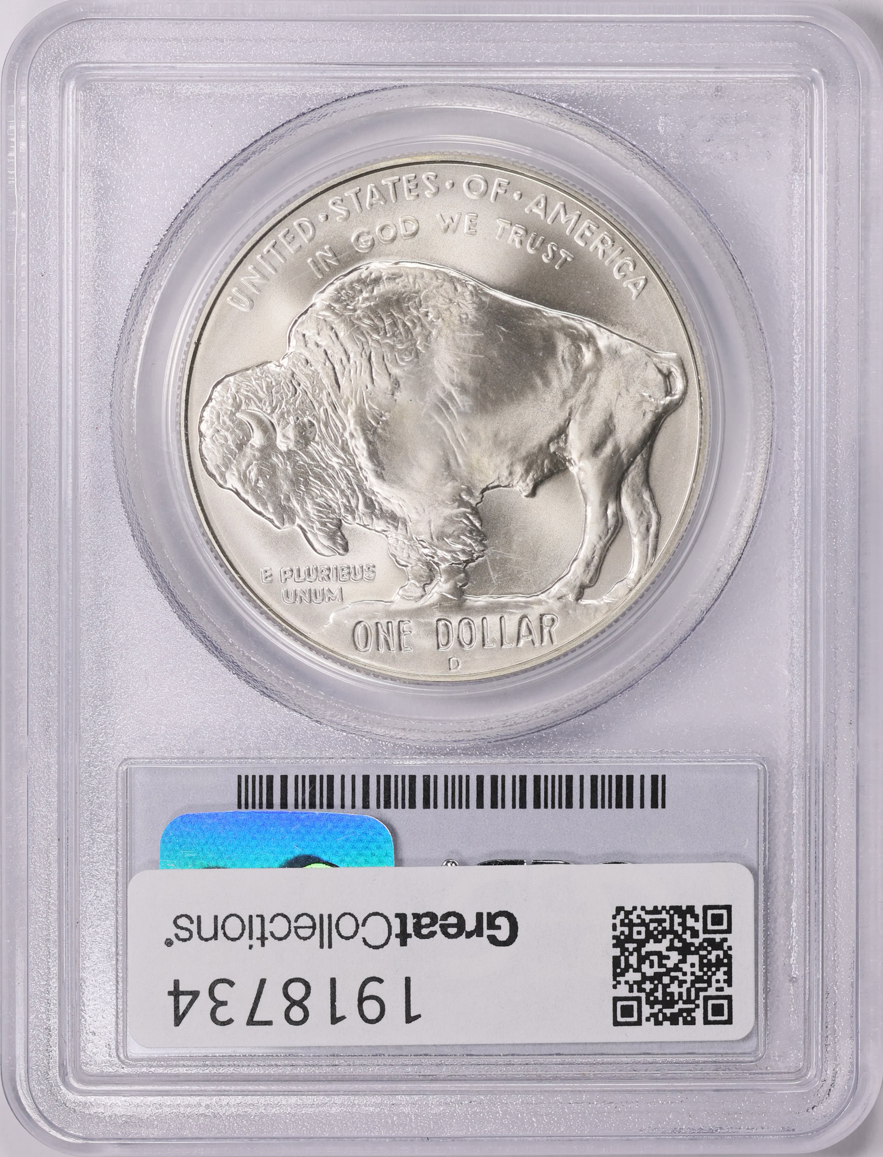 2001-D American Buffalo Silver Dollar PCGS MS-69 (Item 1918734