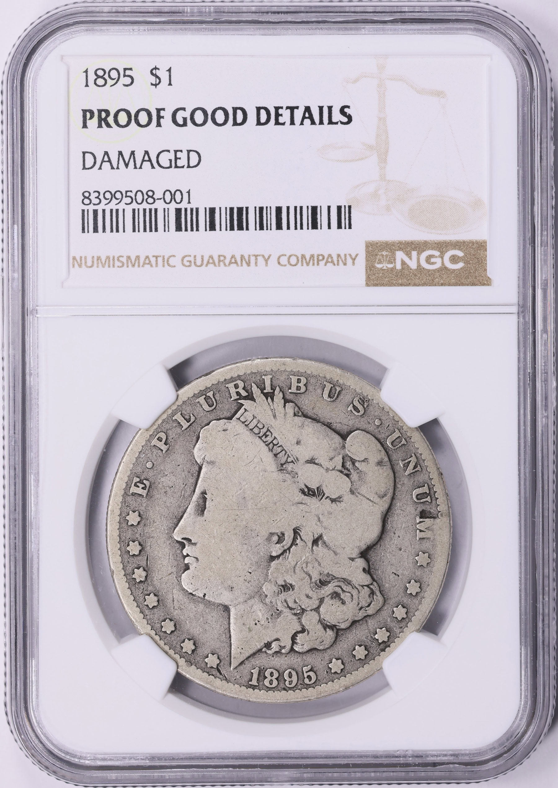 1895 Morgan Silver Dollar NGC Proof Good Details (Item 1919632