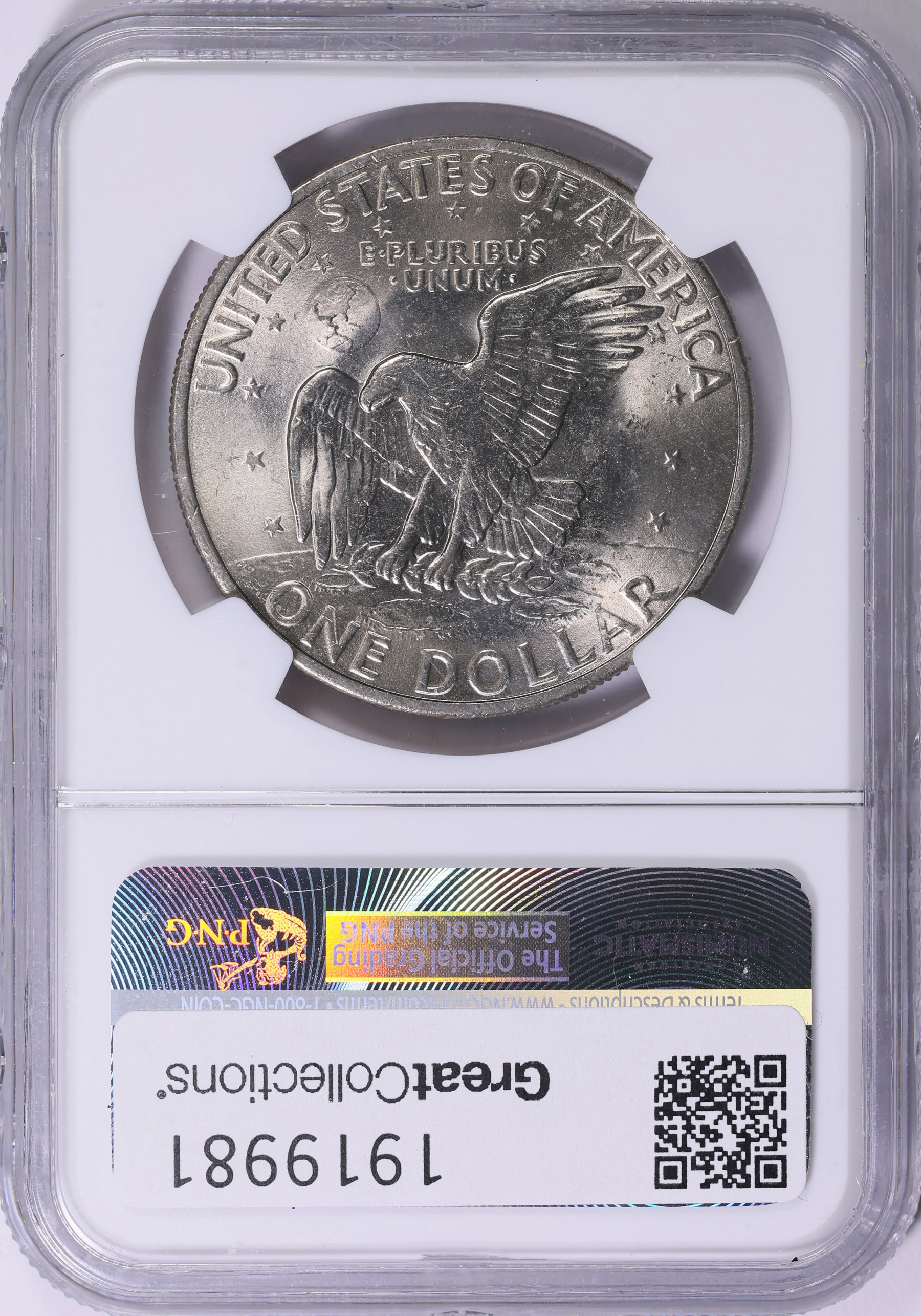 1971-D Eisenhower Dollar Friendly Eagle NGC MS-64 (I Like Ike