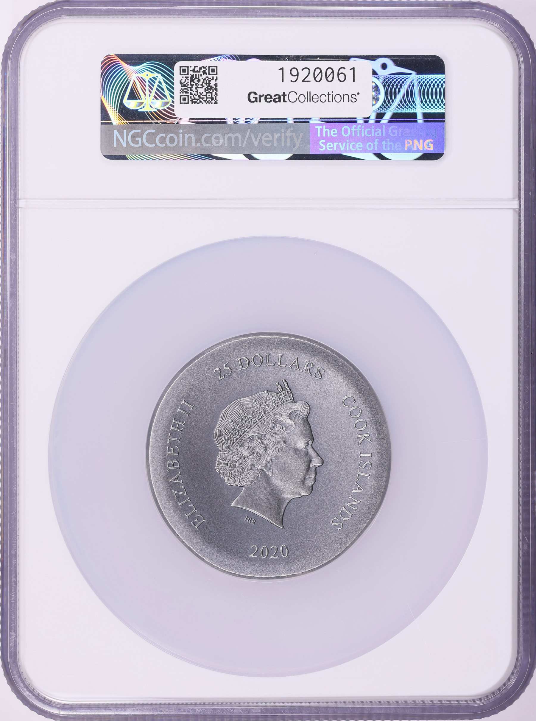 Cook Islands 2020 Silver $25 Tortoise Antique Finish Ultra High