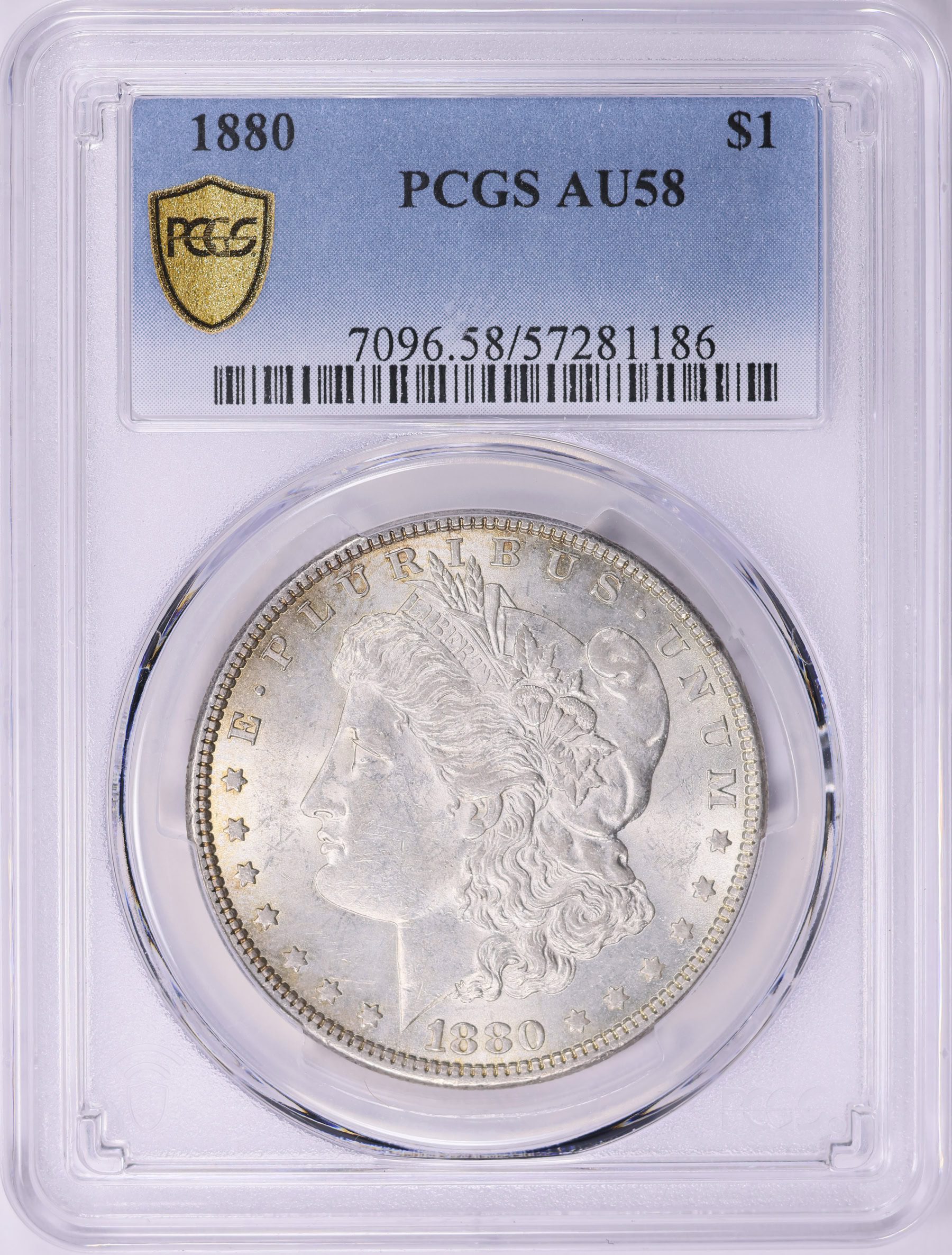 1880 Morgan Silver Dollar PCGS AU-58 (Item 1920233 1880 Morgan Silver Dollar PCGS AU-58 (Item 1920233