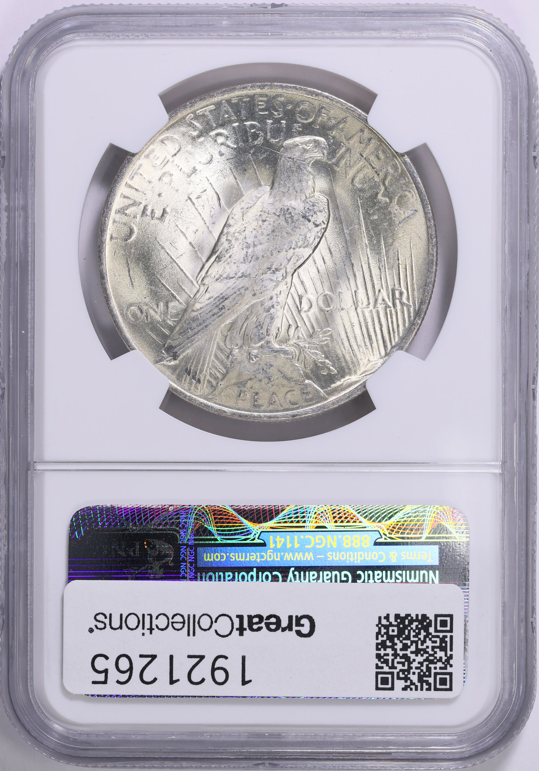 1920年 インド ルピー NGC MS 63 高鑑定 1920年 インド ルピー NGC MS 63 高鑑定 1920 インドルピー銀貨 NGC