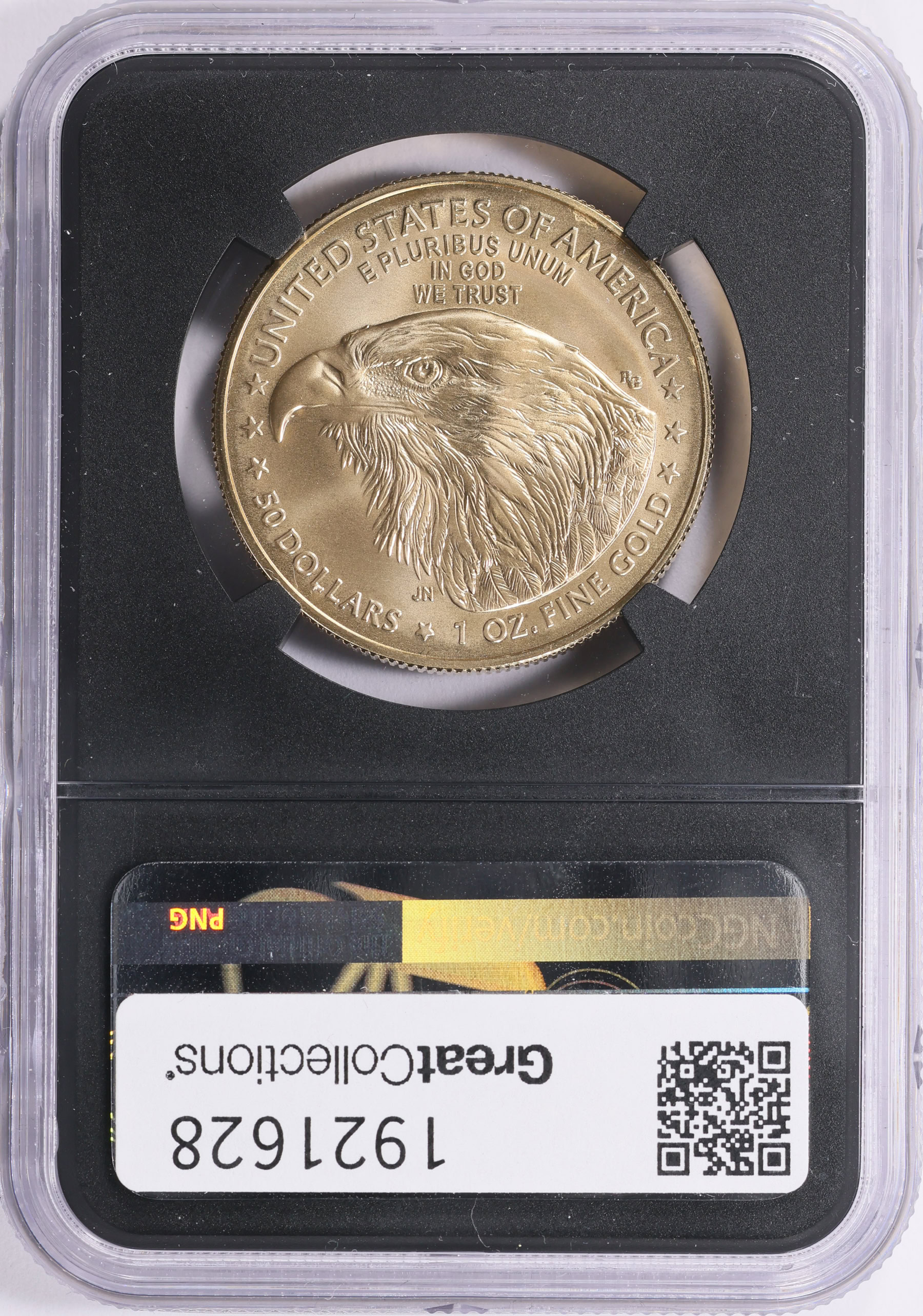 2021-W $50 One-Ounce Gold American Eagle Burnished Type 2 First