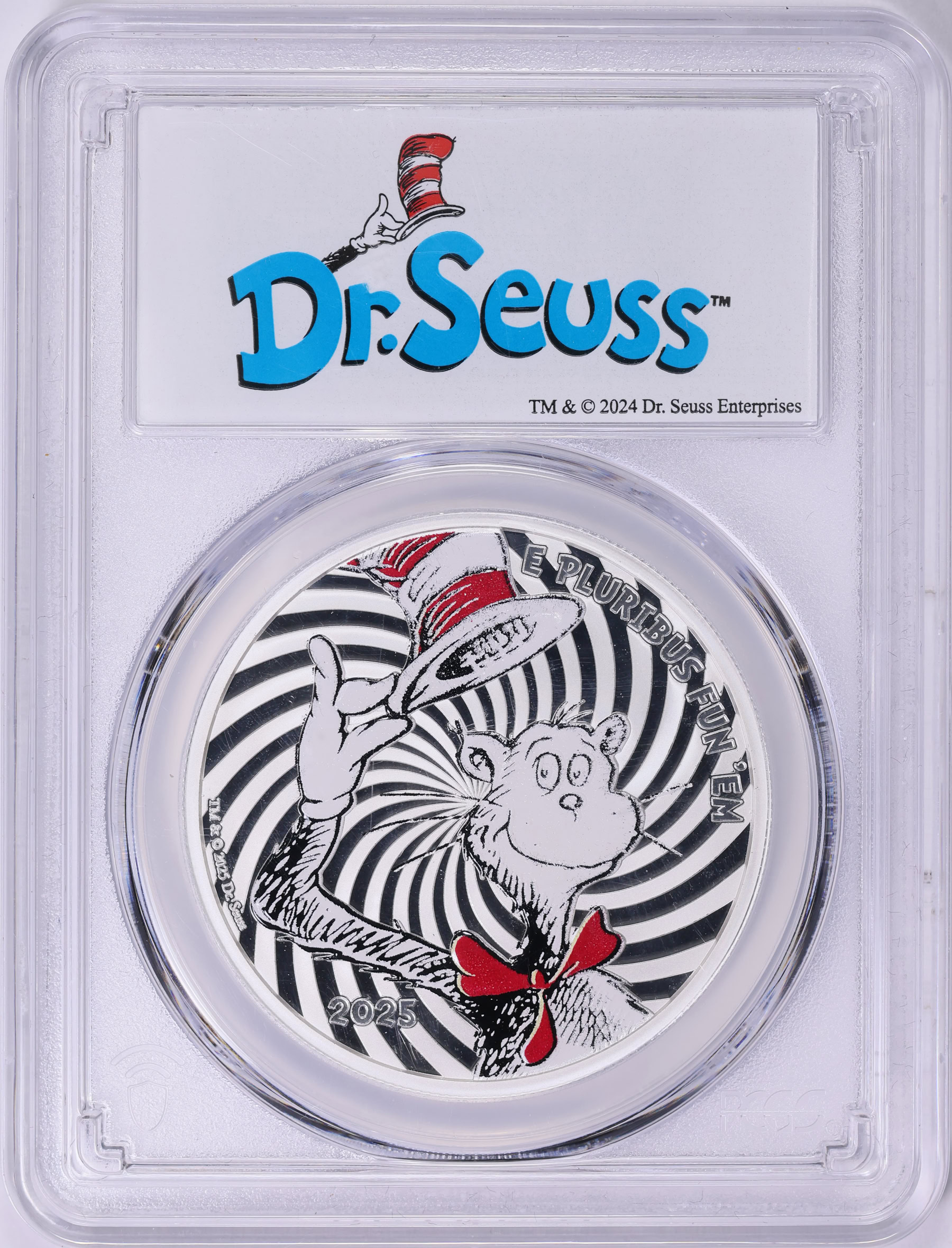 2025 Fort Sill Apache Tribe Colorized Silver Dollar Dr. Seuss The