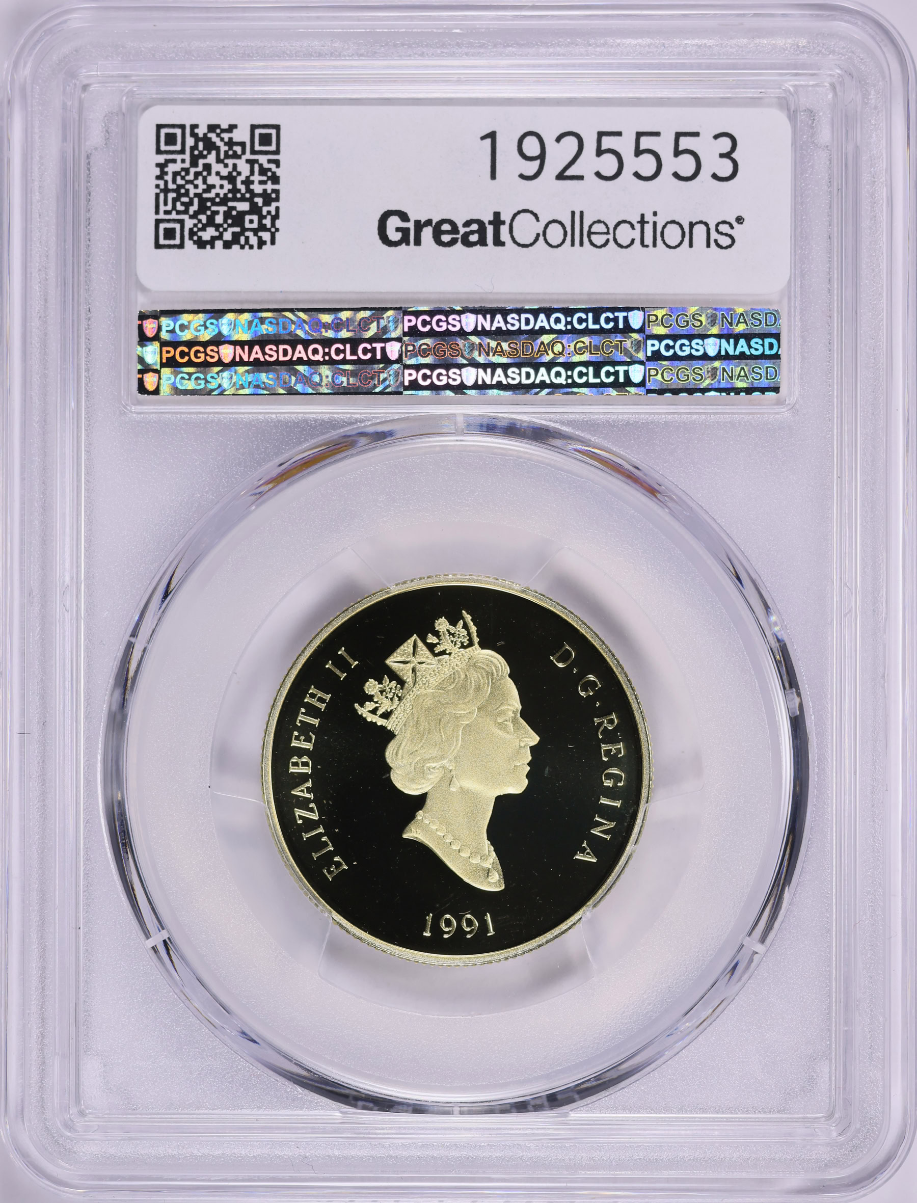 Canada 1991 Gold $100 S.S. Empress of India KM-180 PCGS Proof-69