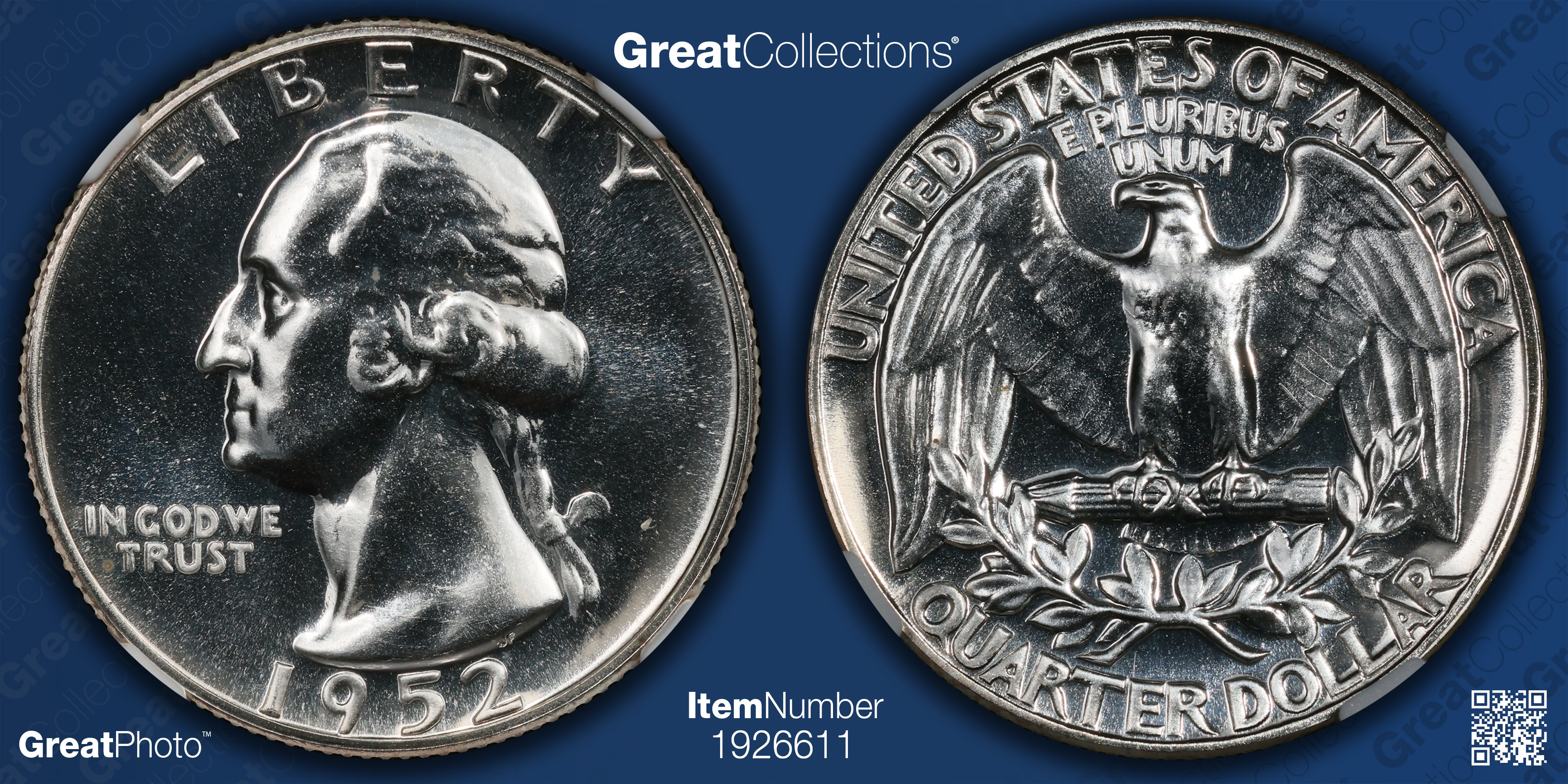 1952 Washington Quarter Superbird NGC Proof-68 (Item 1926611 