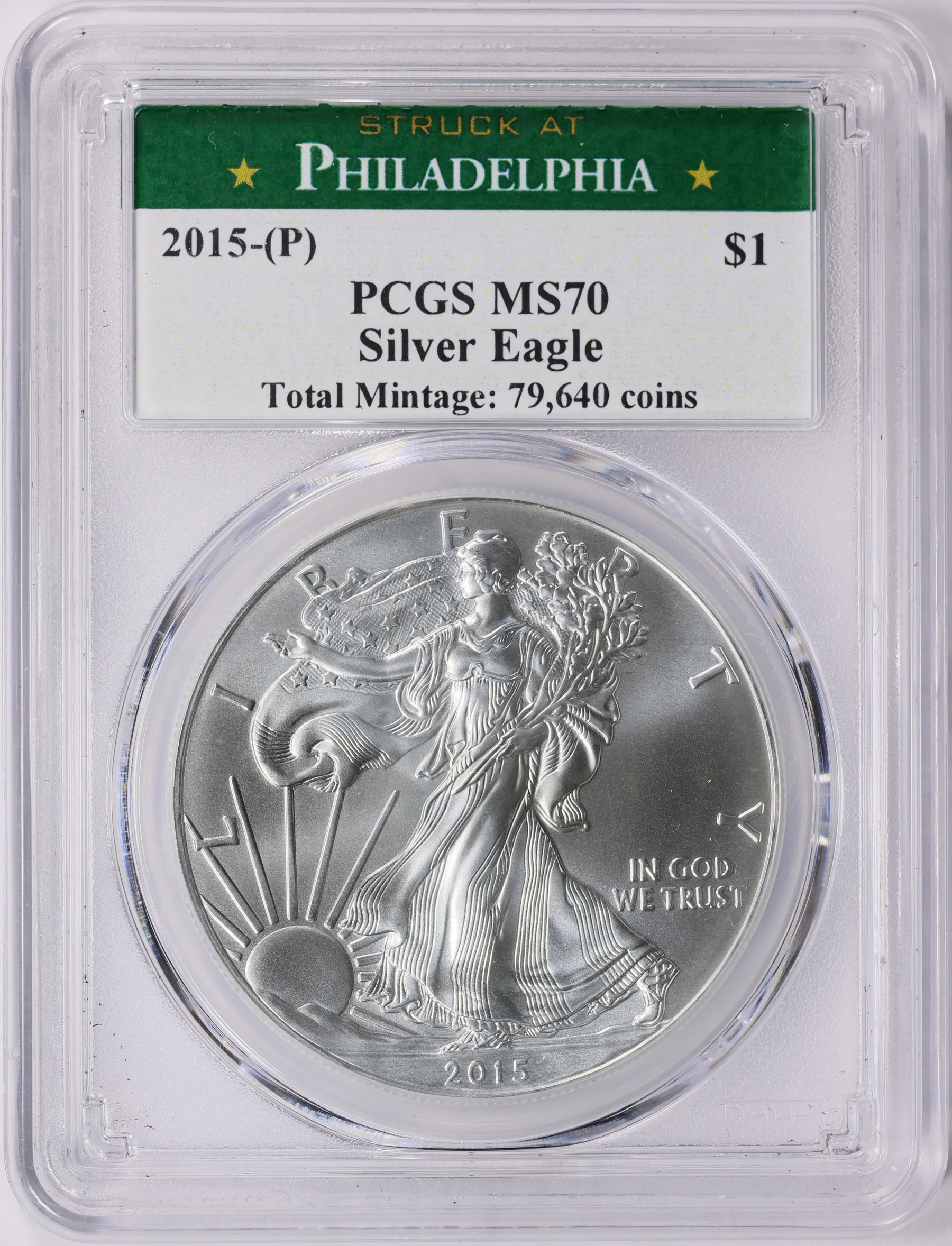 オーストラリア 1ドル銀貨（スパイダー)2015―P MS70 [PCGS] The Perth