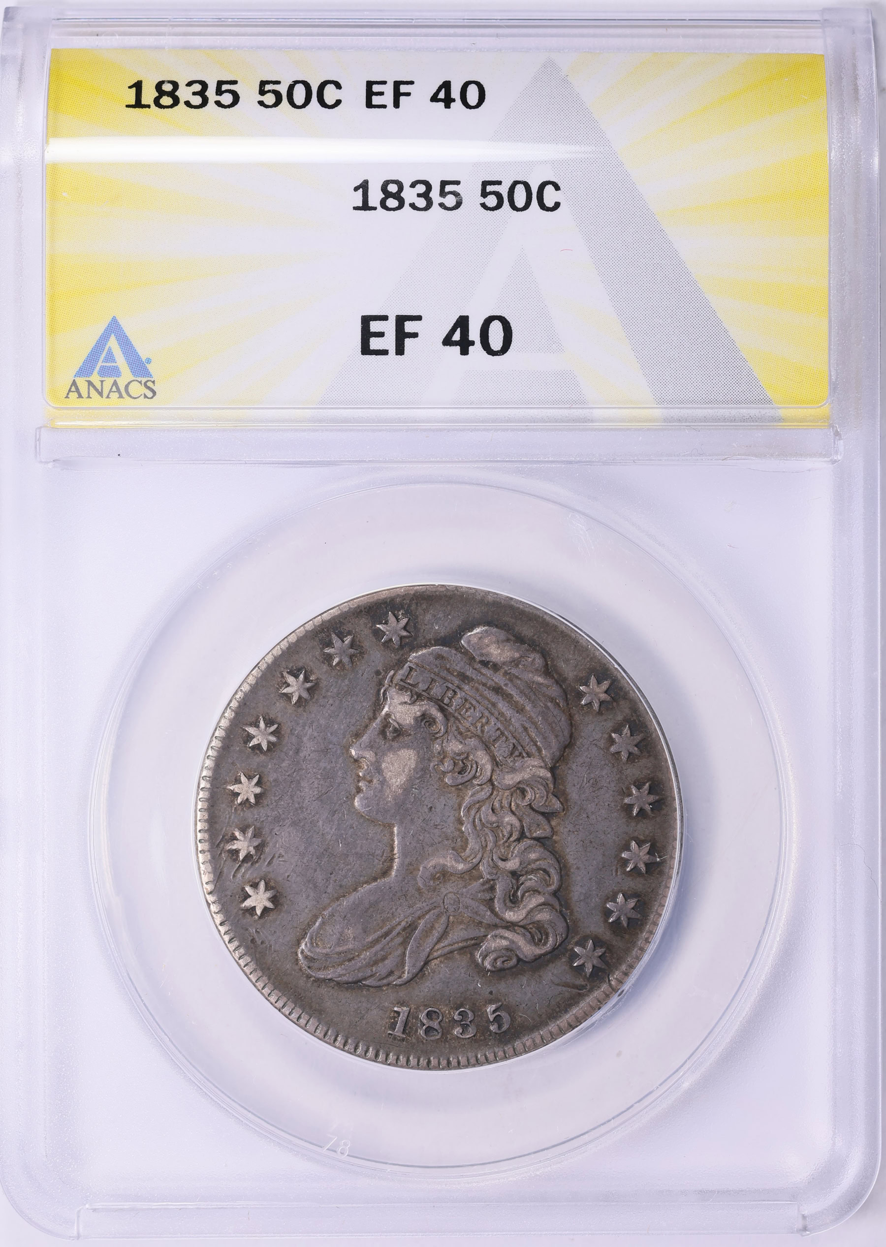 1835 Capped Bust Half Dollar ANACS XF-40 (Item 1928721