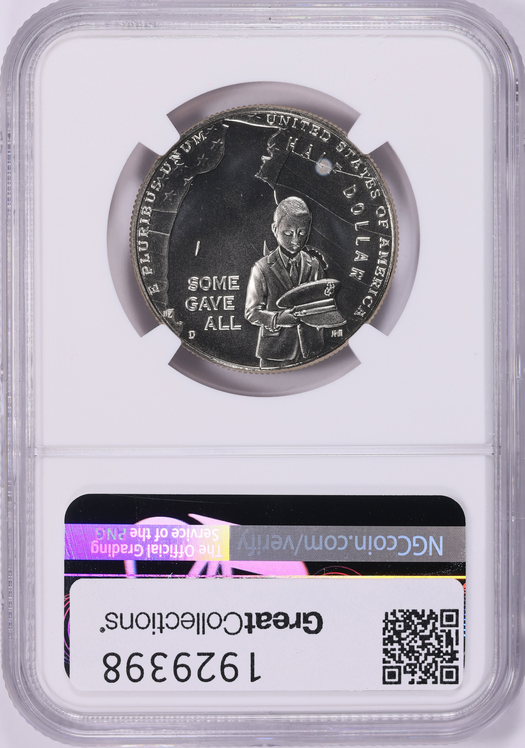 2022-D National Purple Heart Hall of Honor Half Dollar NGC MS-69