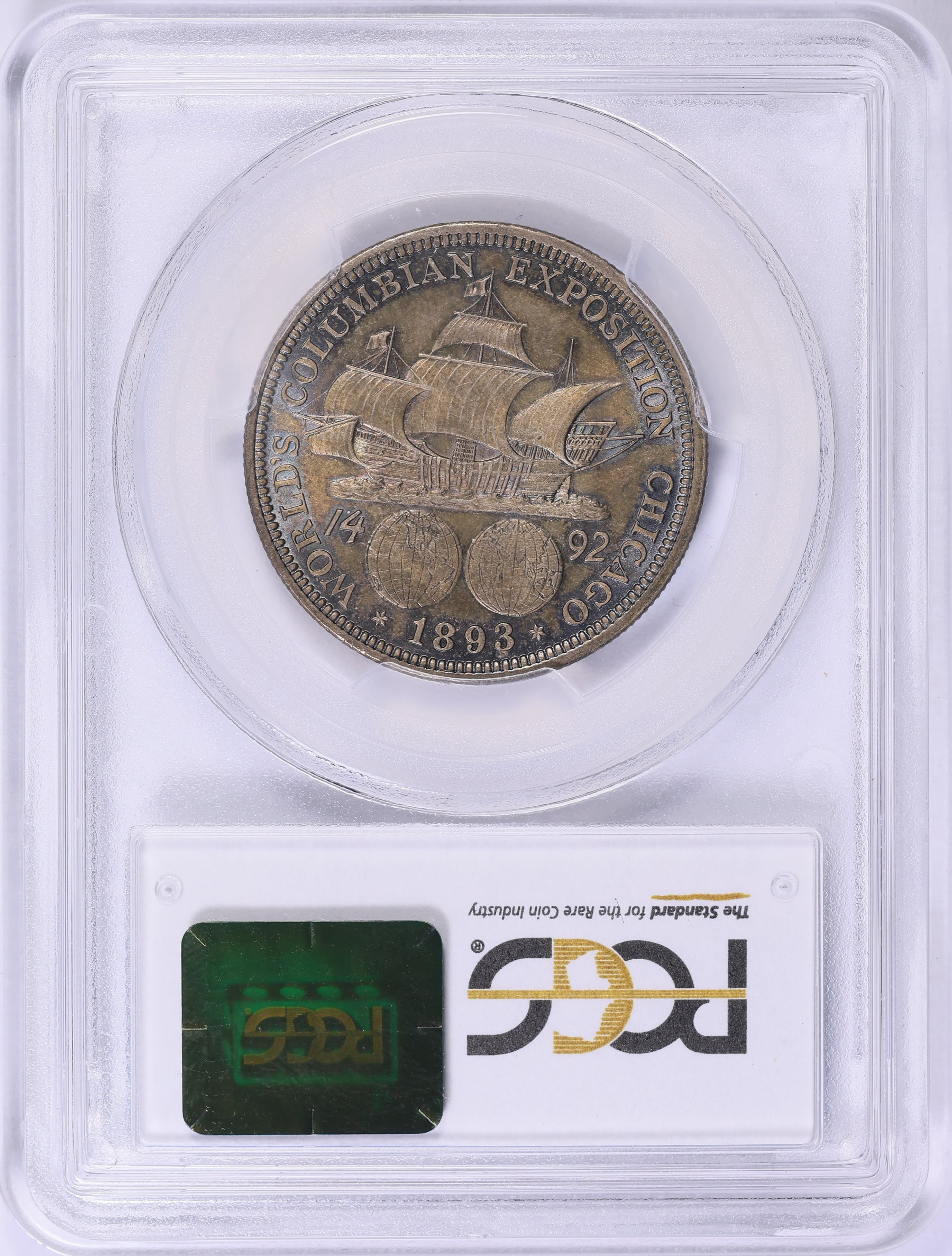 1893 World Columbian Exposition Half Dollar PCGS MS-64 (Toned