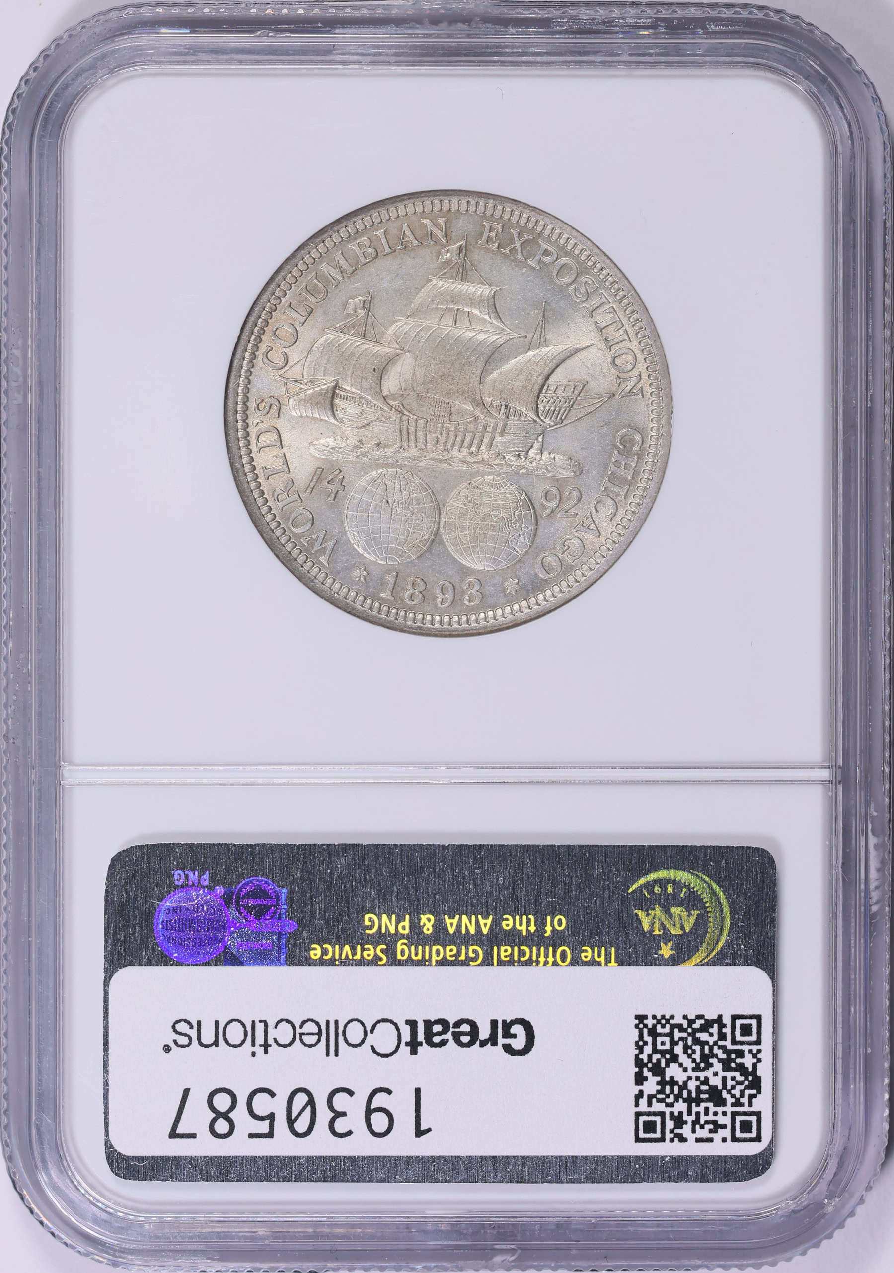 1893 World Columbian Exposition Half Dollar NGC MS-63 (Item
