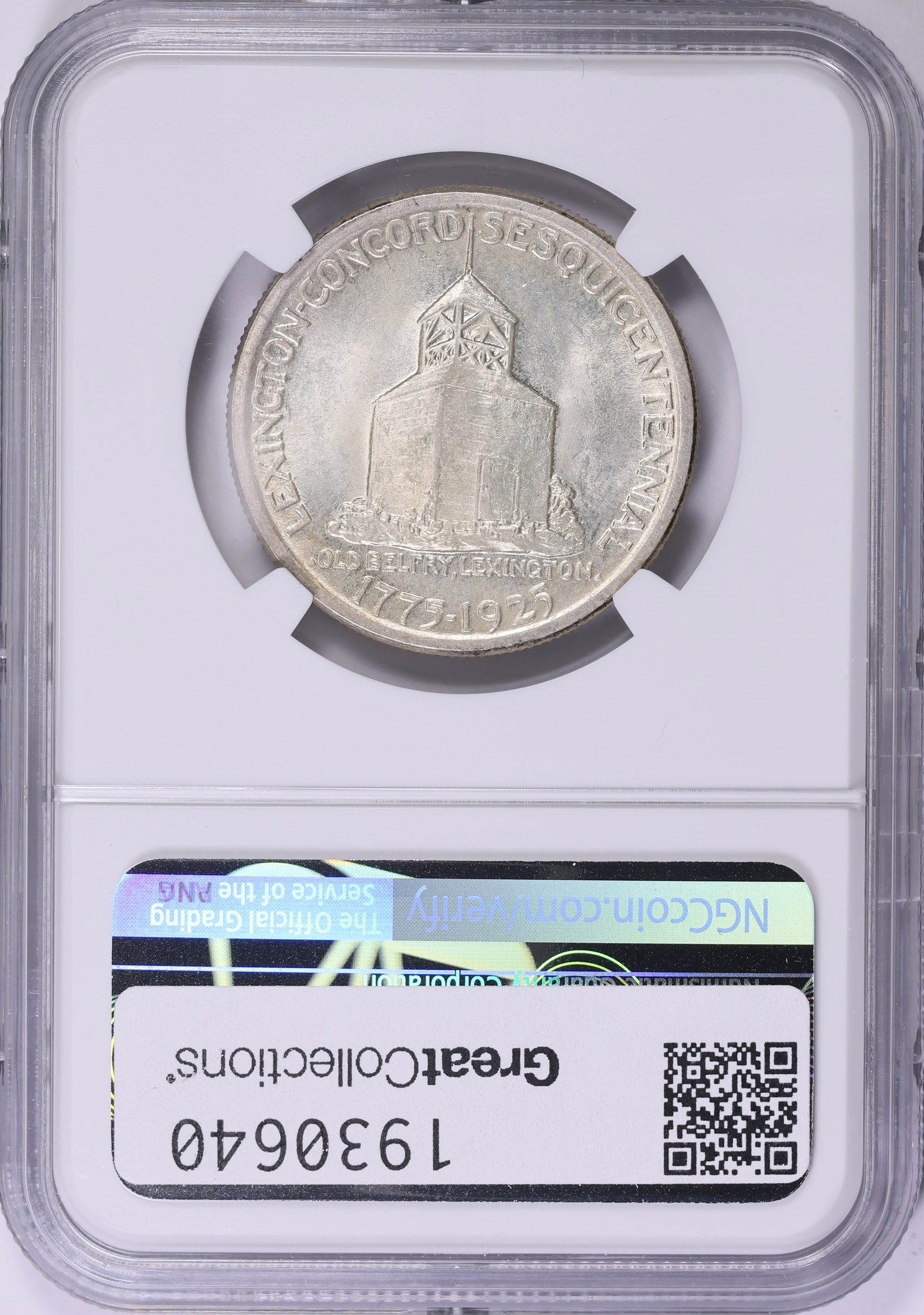 1925 Lexington-Concord Sesquicentennial Half Dollar NGC MS-64