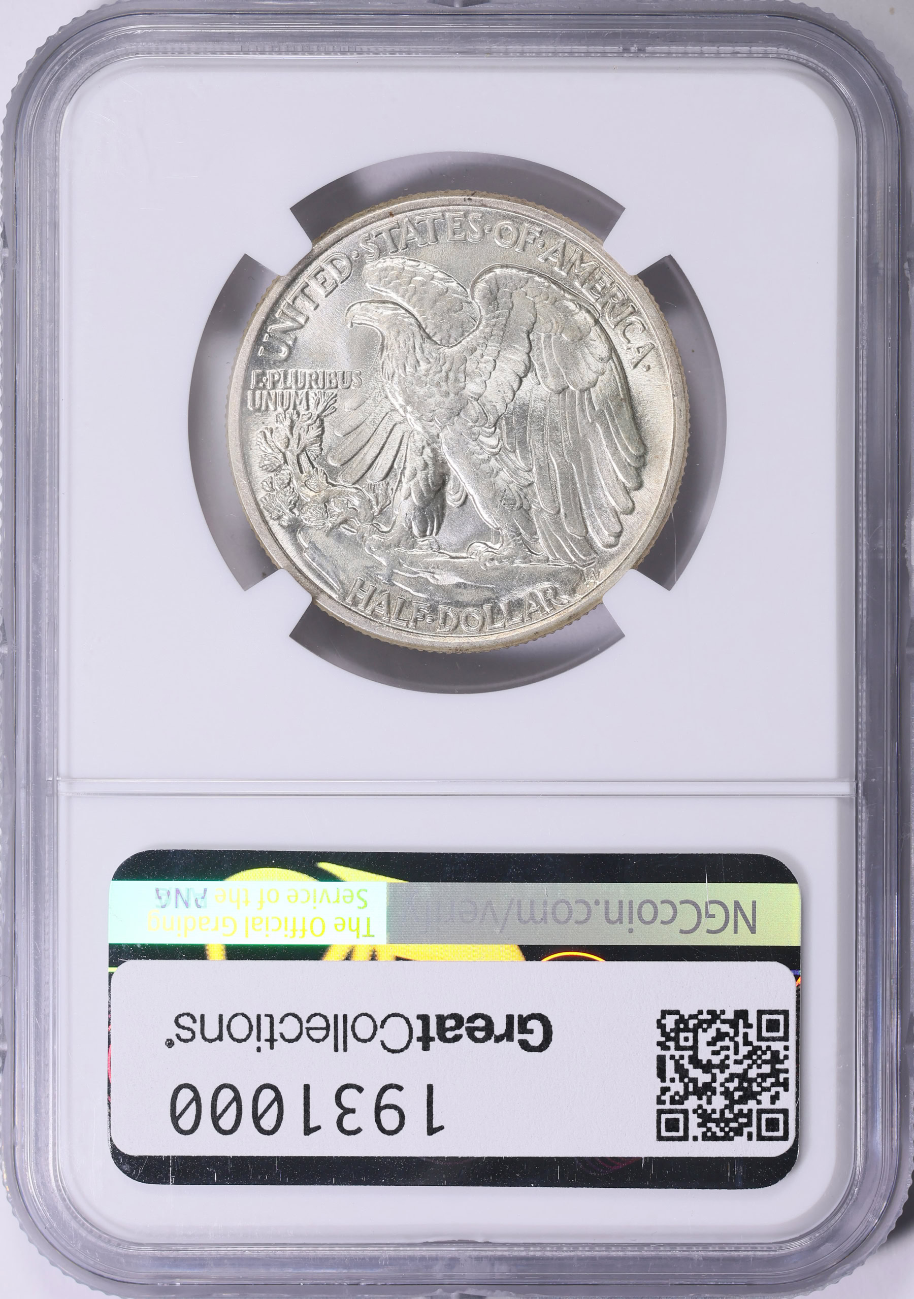 1942 Walking Liberty Half Dollar NGC MS-66 (Item 1931000