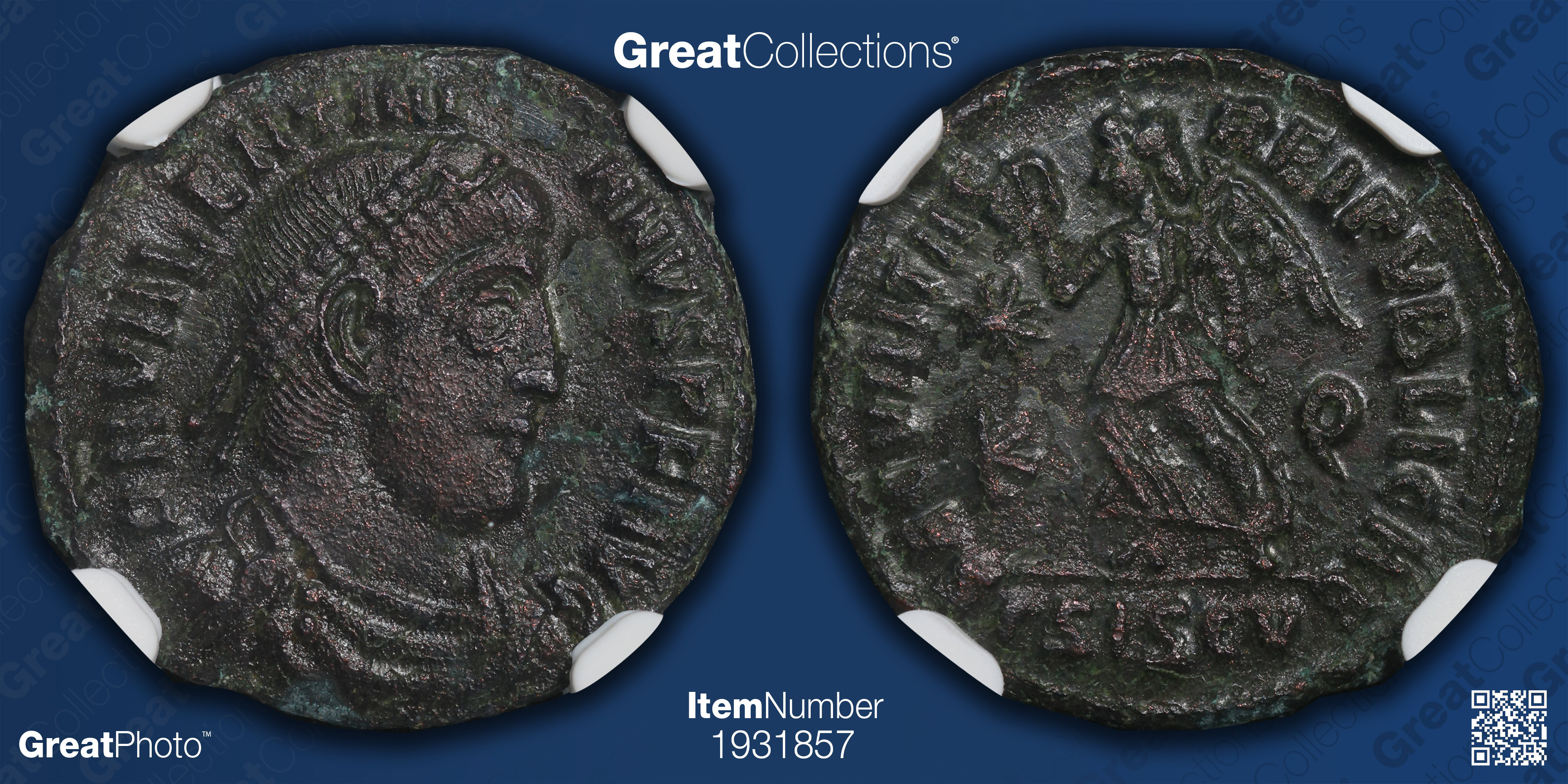 Valentinian Coin Ancient Roman Empire, Valentinian I (A.D. 364-375) c.A.D. 364-367 AE3 ...