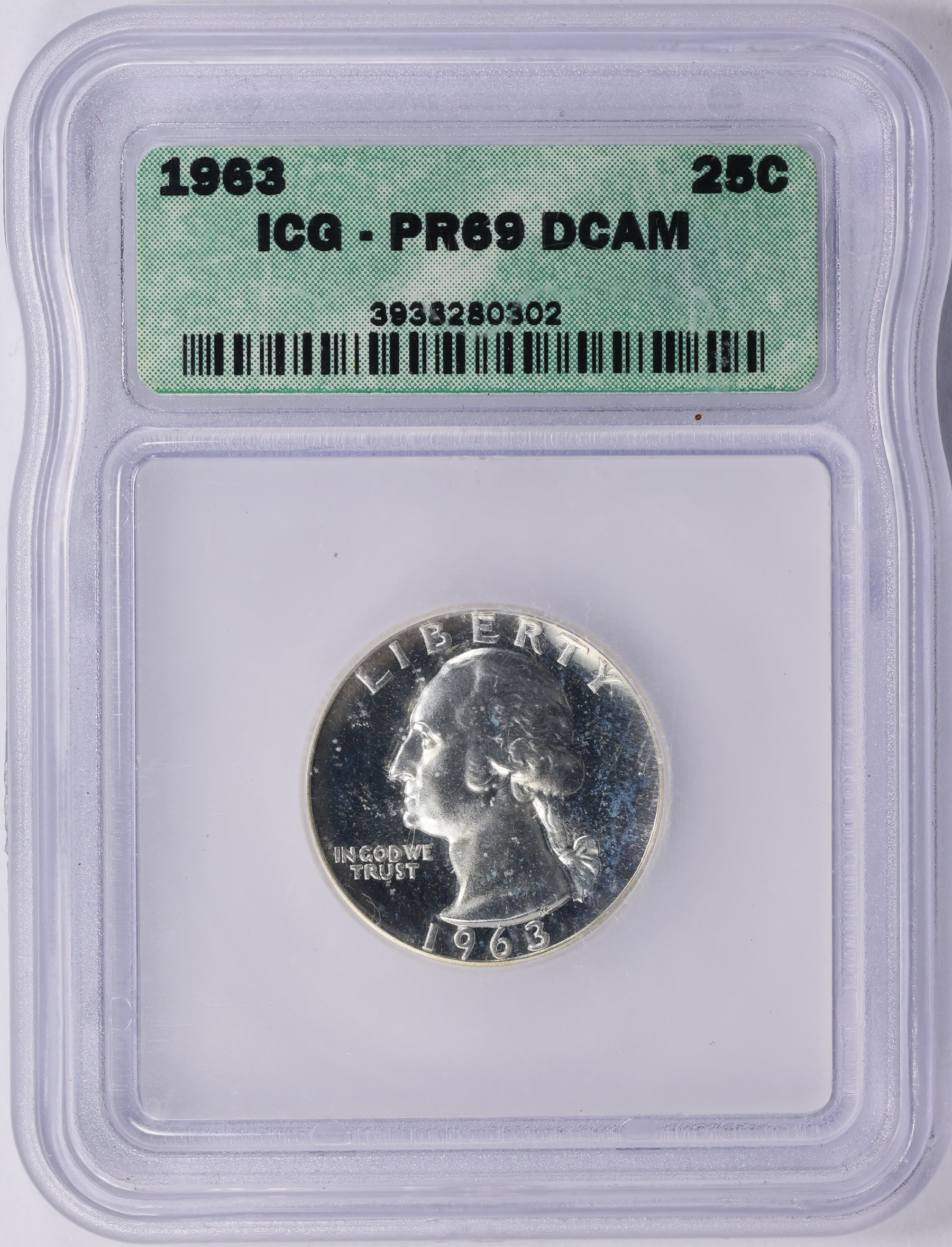 1963 Washington Quarter ICG Proof-69 DCAM (Item 1932777 ...