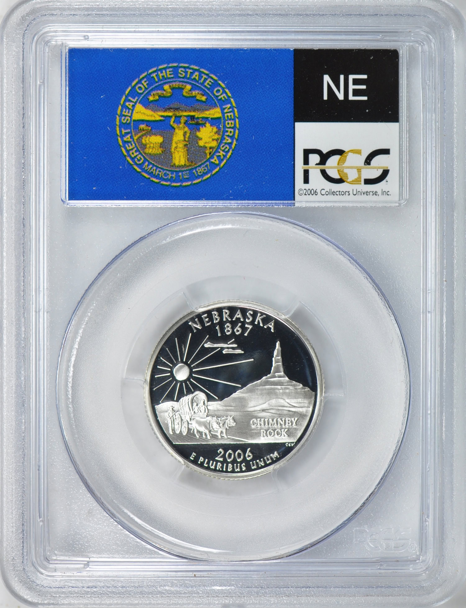 2006-S State Quarter Nebraska. Silver PCGS Proof-70 DCAM (Item