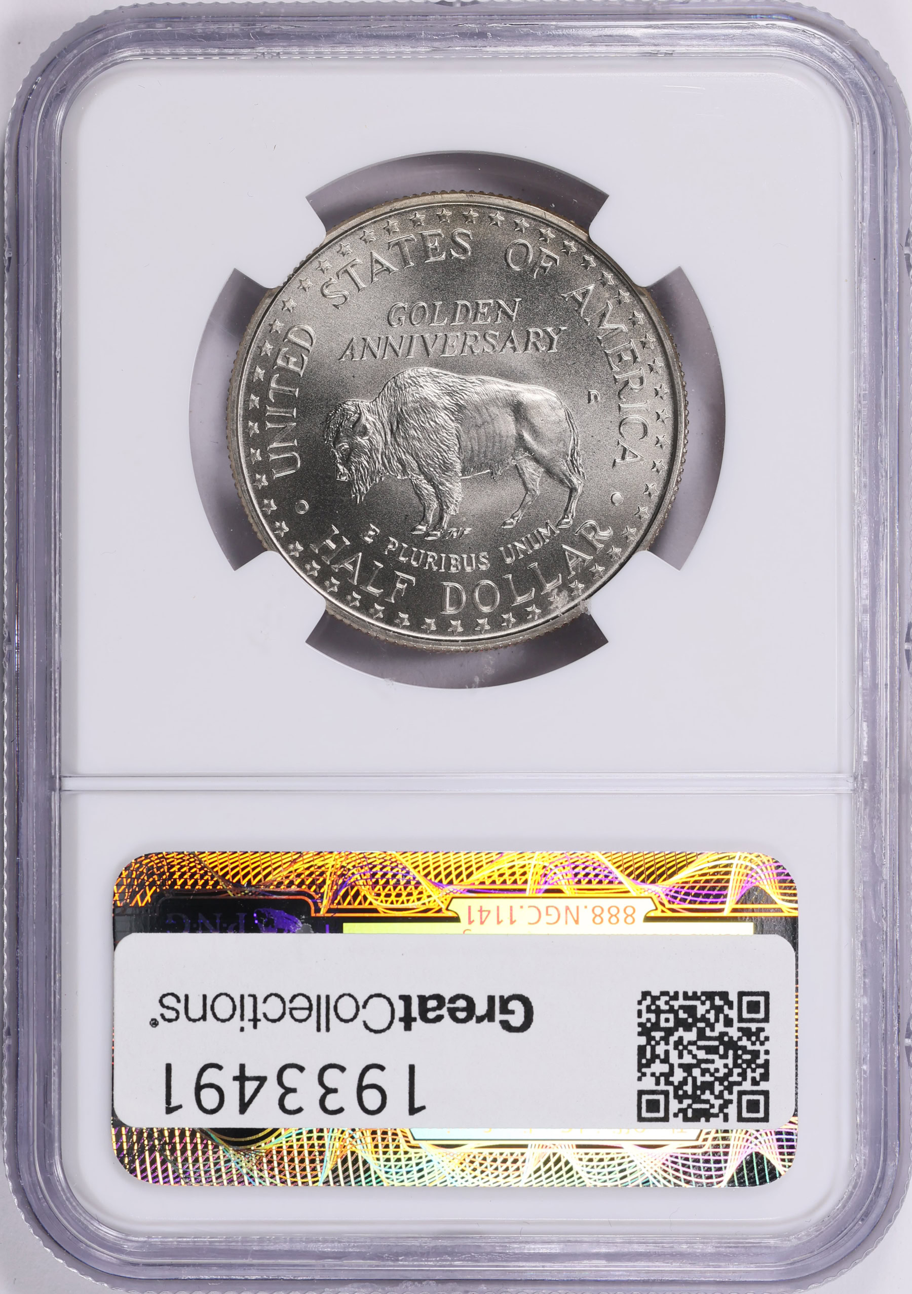 1991-D Mount Rushmore Golden Anniversary Clad Half Dollar NGC MS