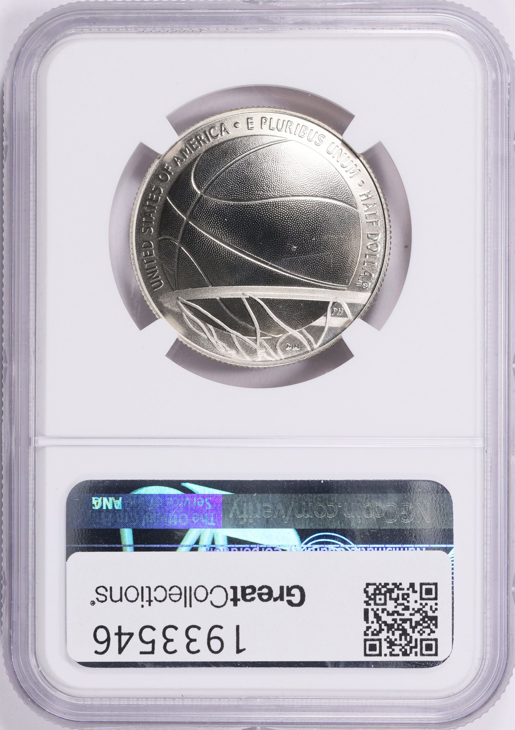 2020-S Basketball Hall of Fame Clad Half Dollar Enhanced Finish