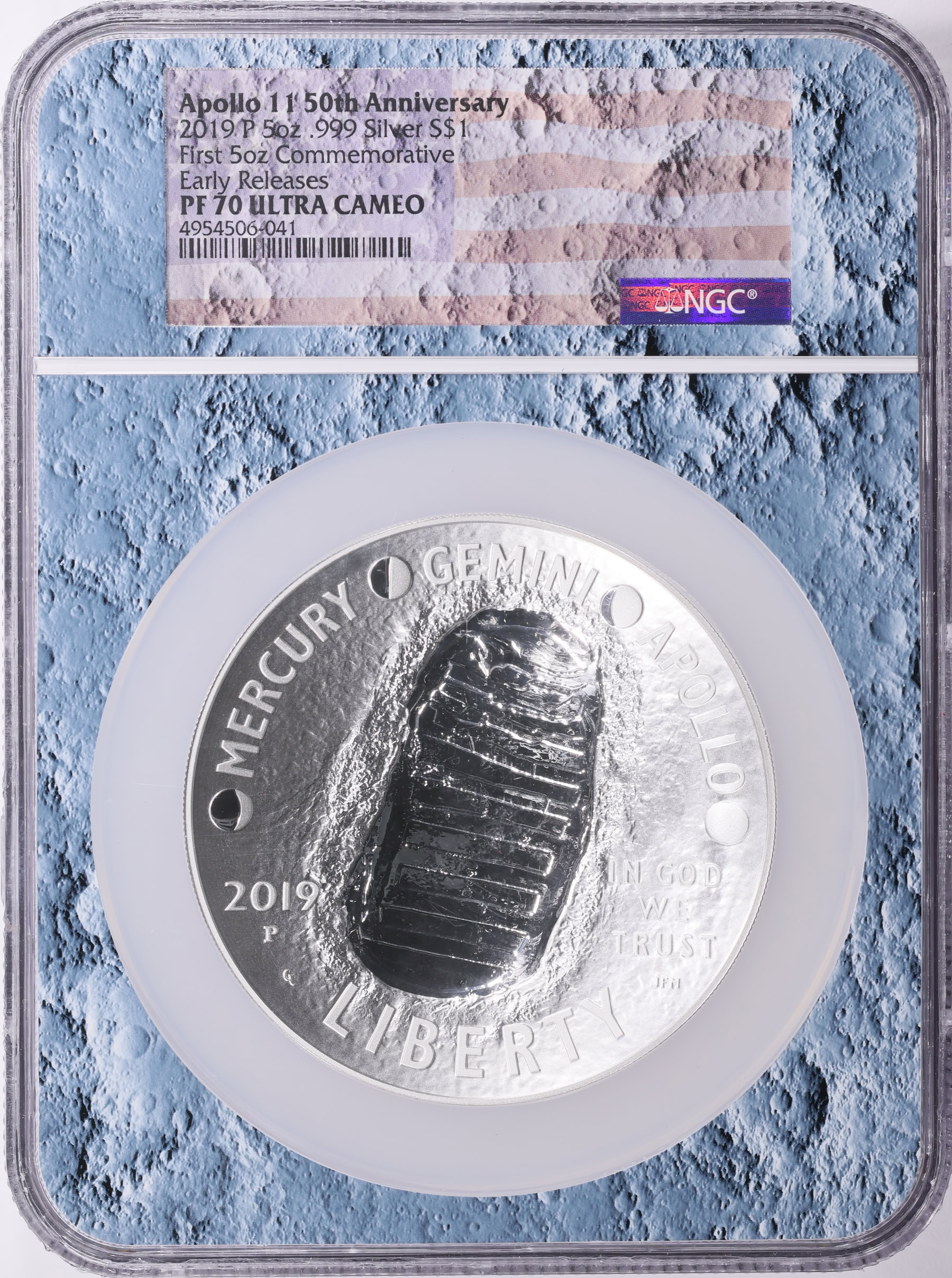 2019-P Apollo 11 50th Anniversary Silver $1 5 Oz. Early Releases
