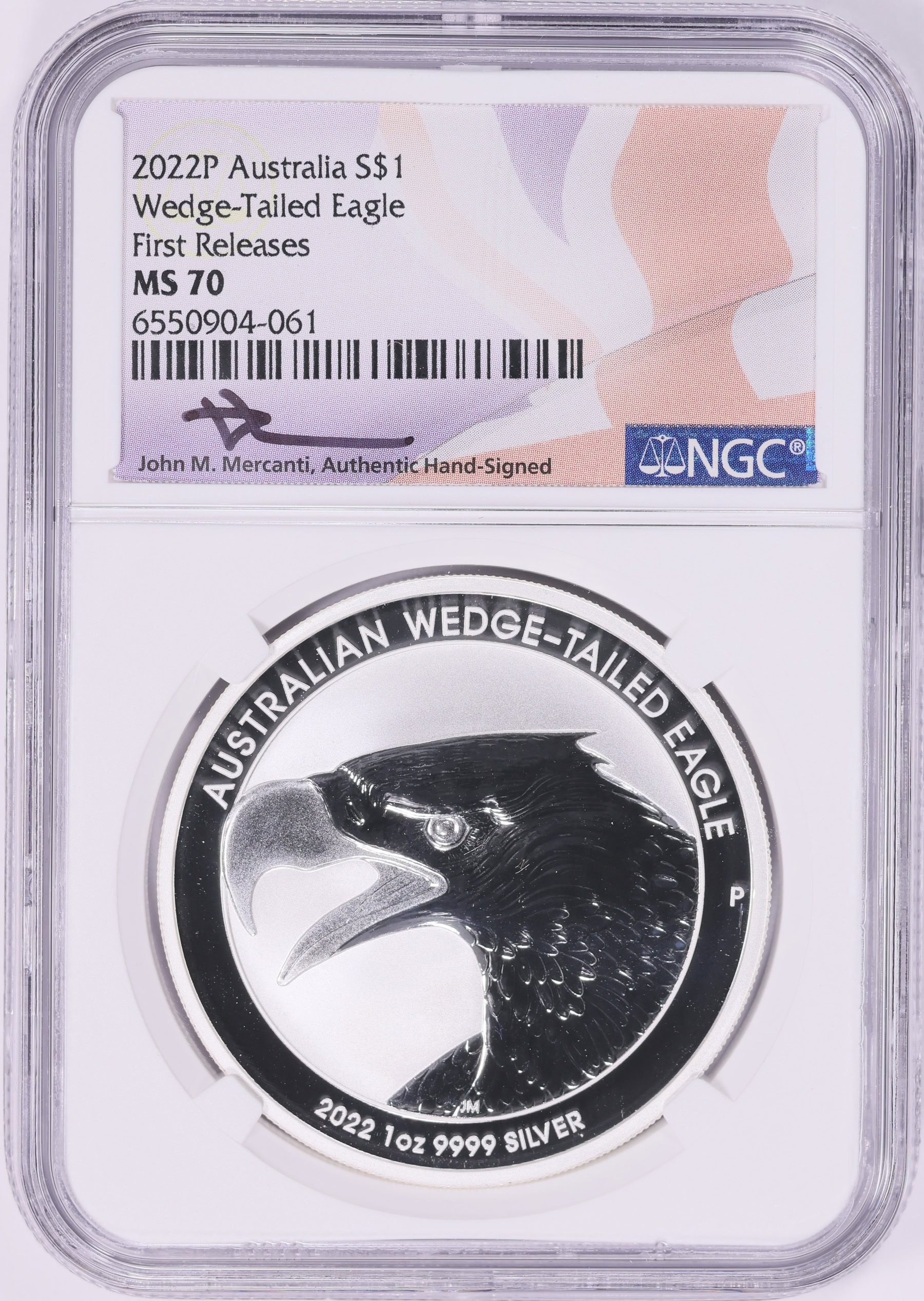 Australia 2022-P Silver Dollar Wedge-Tailed Eagle KM-4349 First