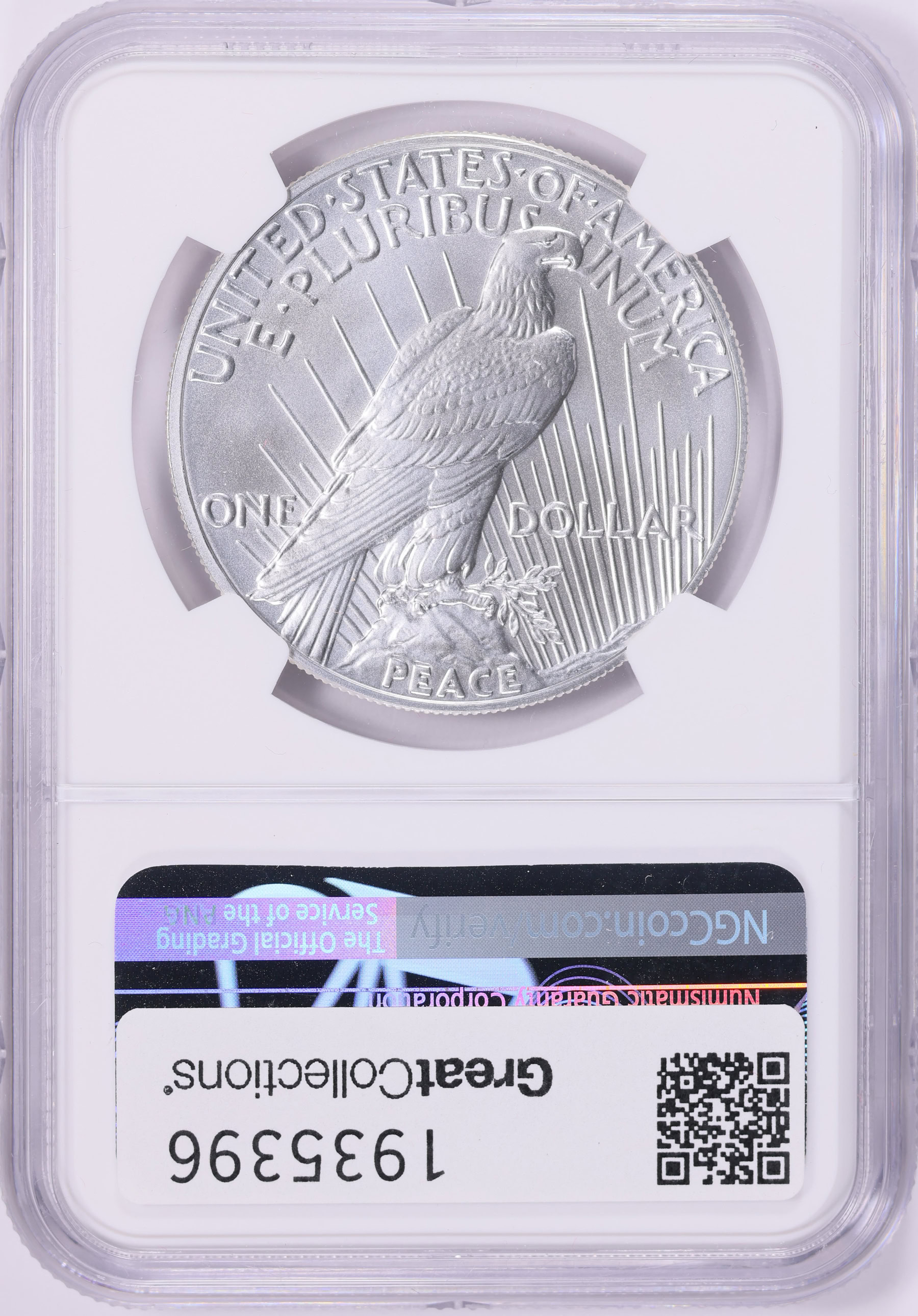 2023 Peace Silver Dollar First Releases NGC MS-69 | NGC Cert