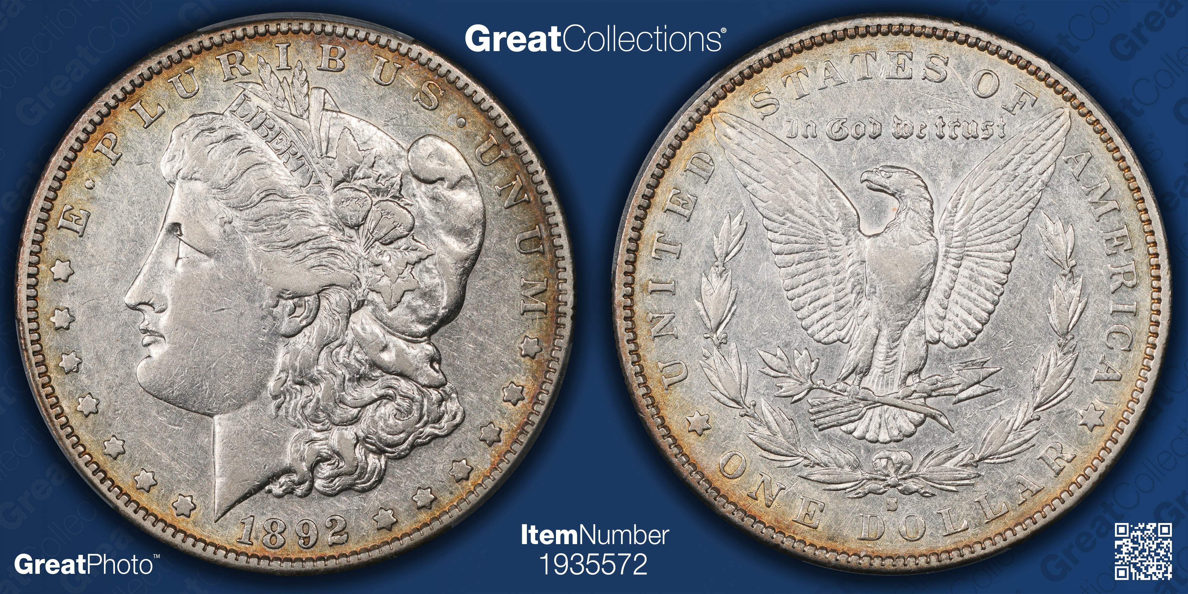 1892-S Morgan Silver Dollar PCGS XF-40 (Item 1935572 ...