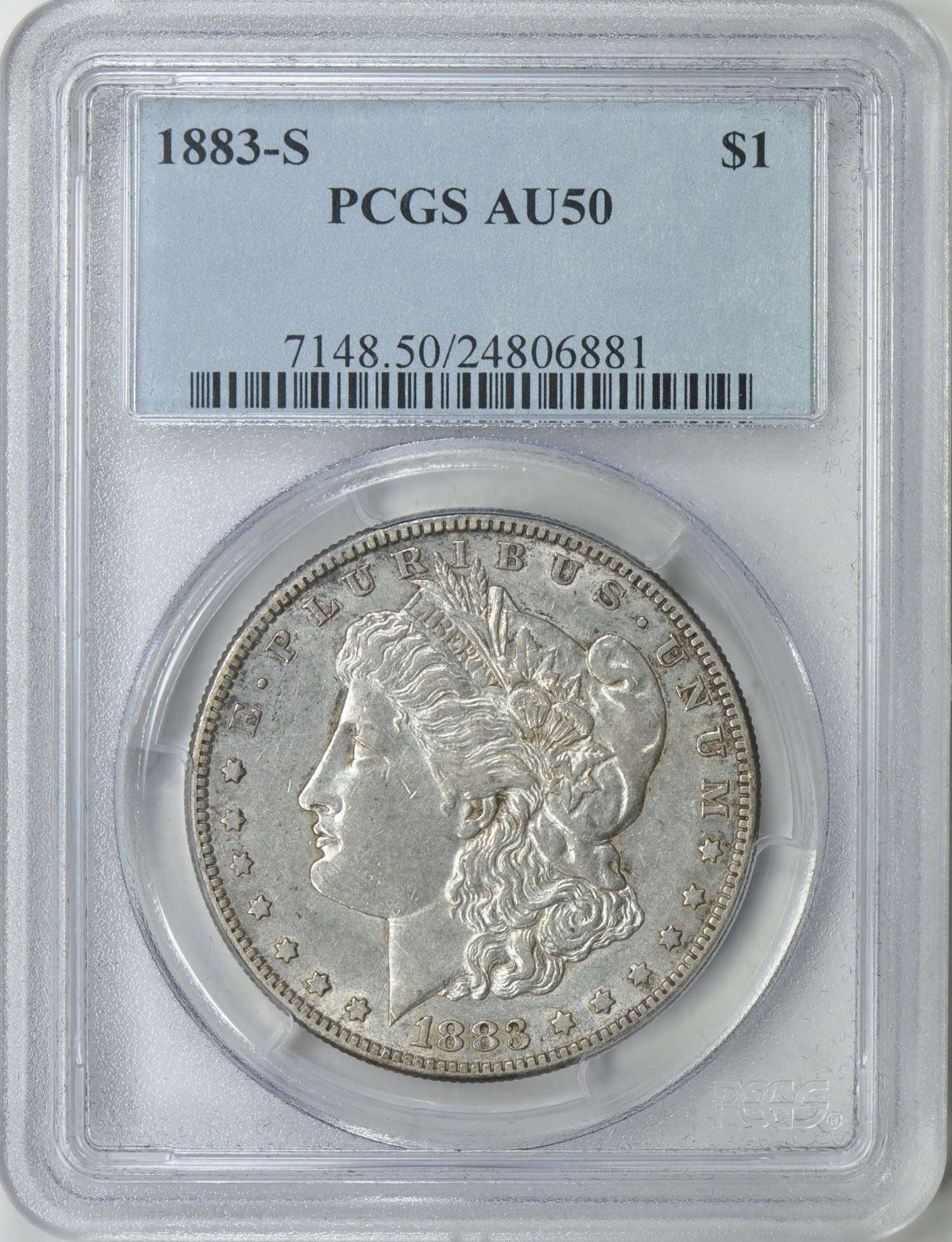 1883-S Morgan Silver Dollar PCGS AU-50 (Item 1937597 ...