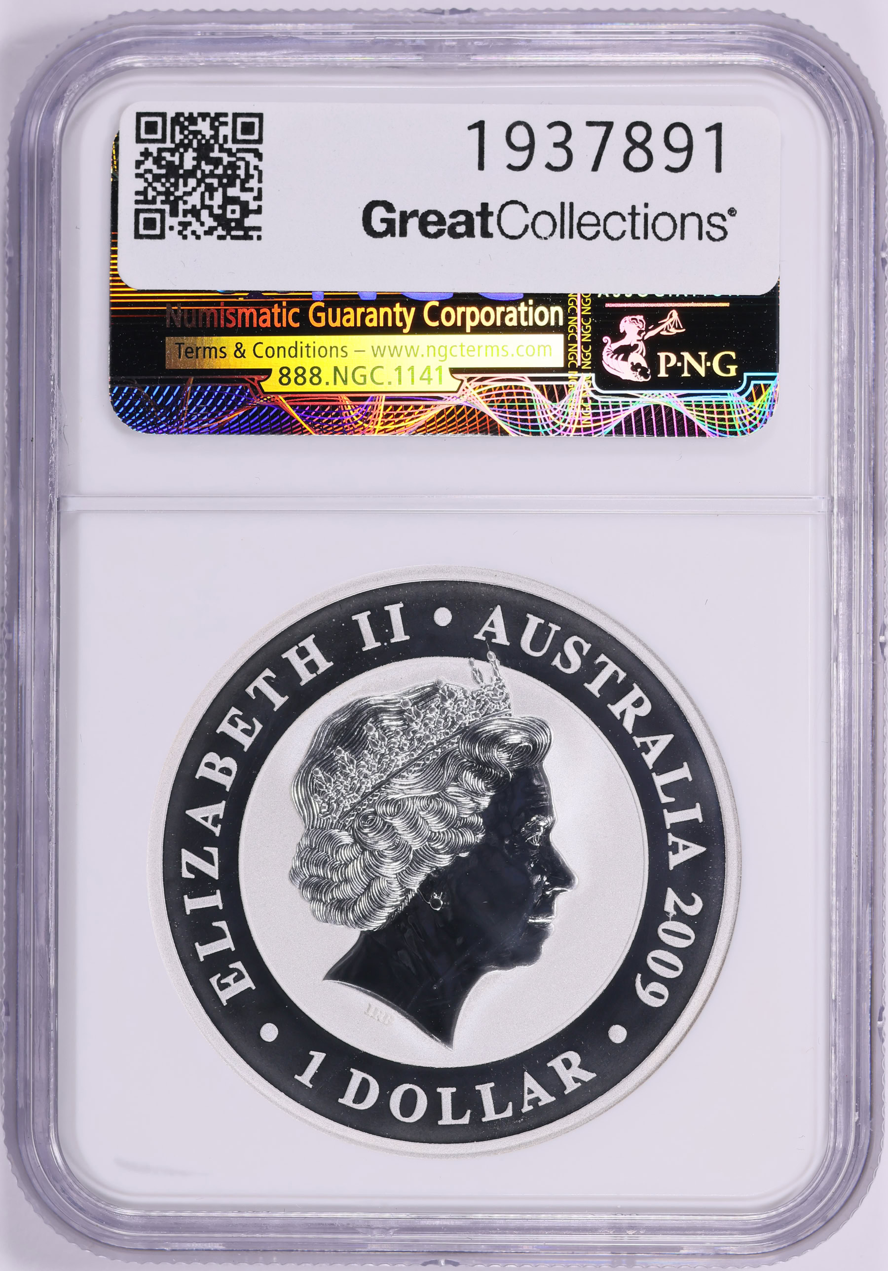 Australia 2009-P Silver Dollar Koala KM-1111 NGC Gem BU (Item