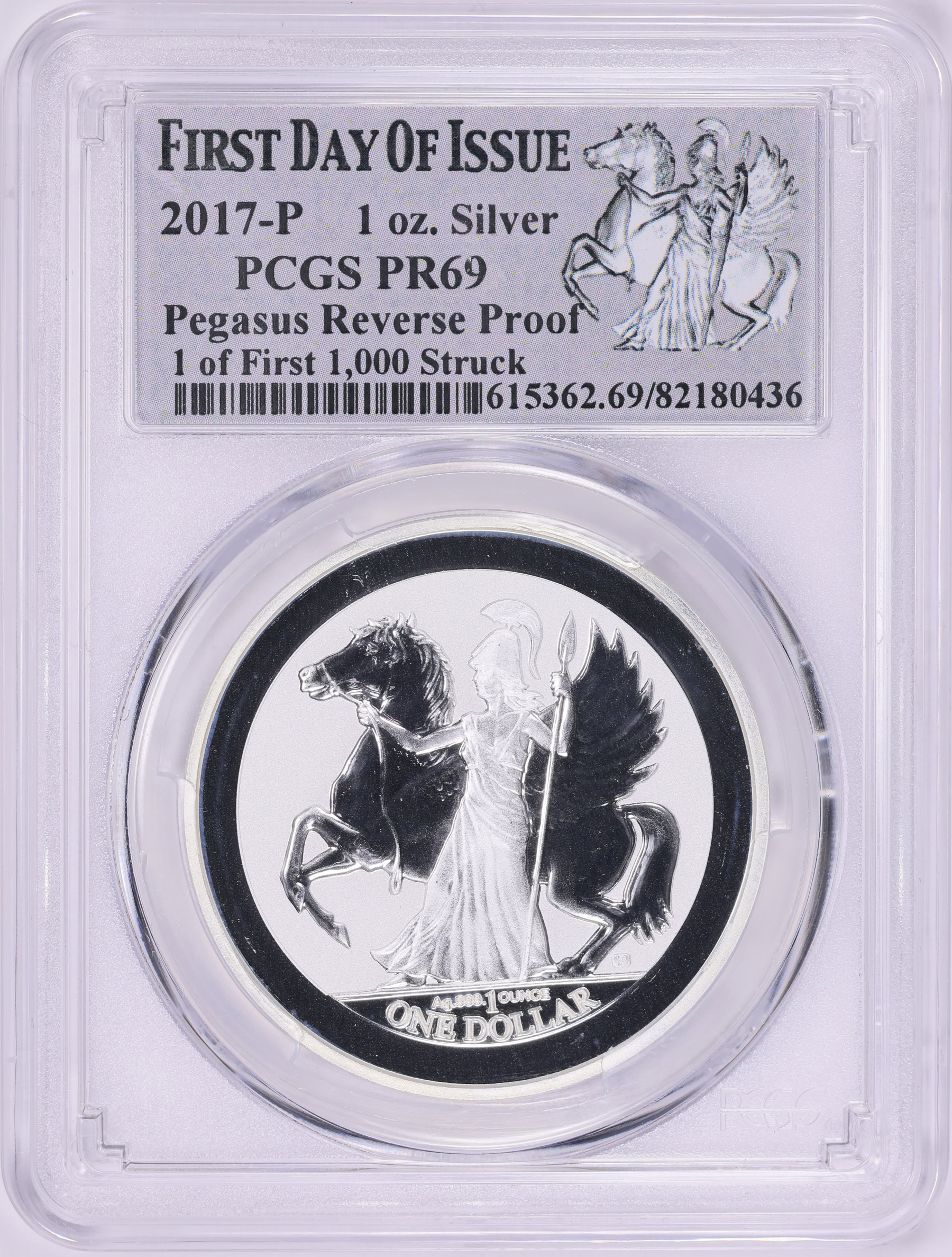 PCGS PR67 イギリス領ヴァージン諸島 ペガサス 銀貨 2017-P PCGS PR67 イギリス領ヴァージン諸島 ペガサス 銀貨 2017-P 【公式通販】