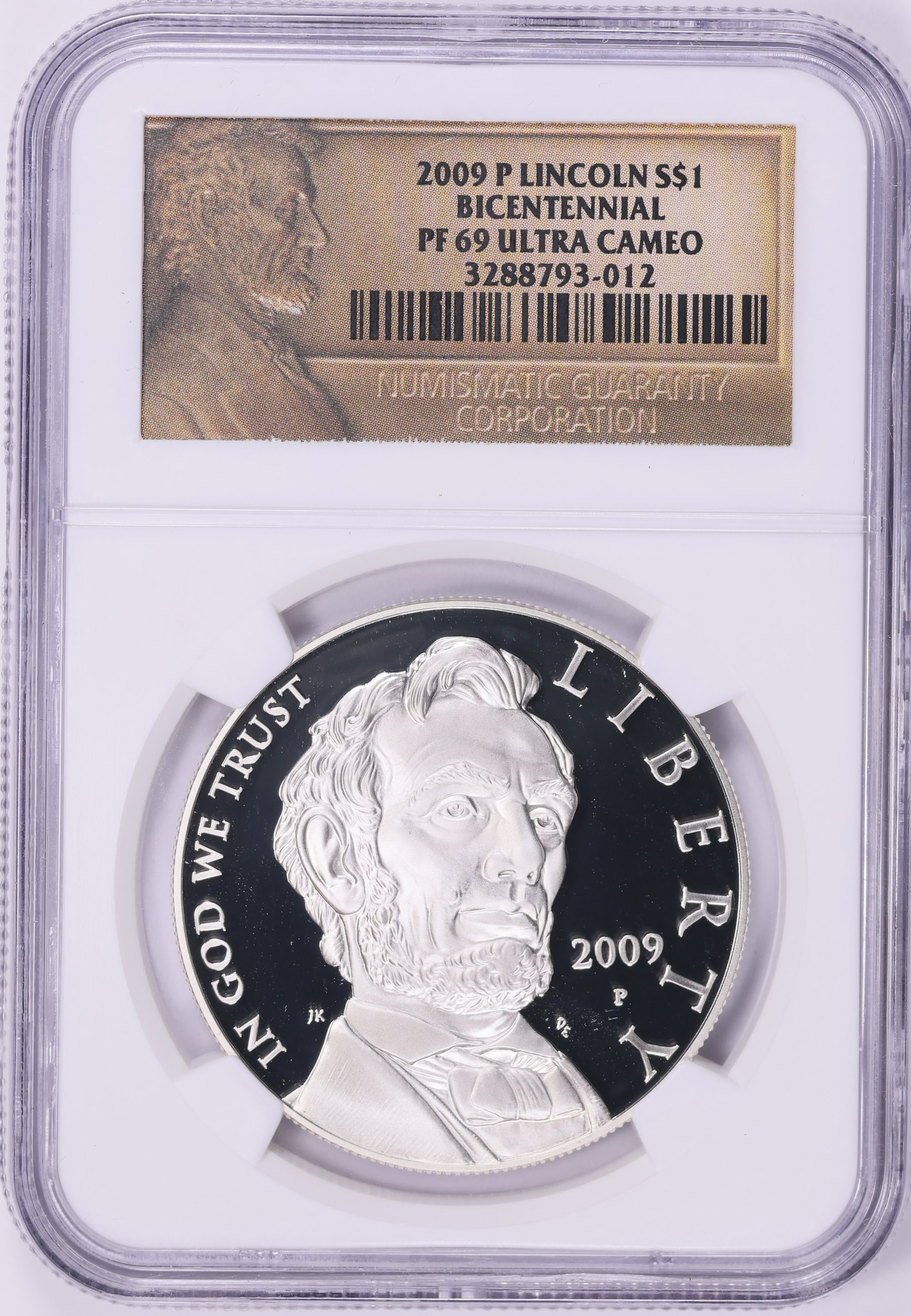 2009-P Abraham Lincoln Bicentennial Silver Dollar NGC Proof-69 UC