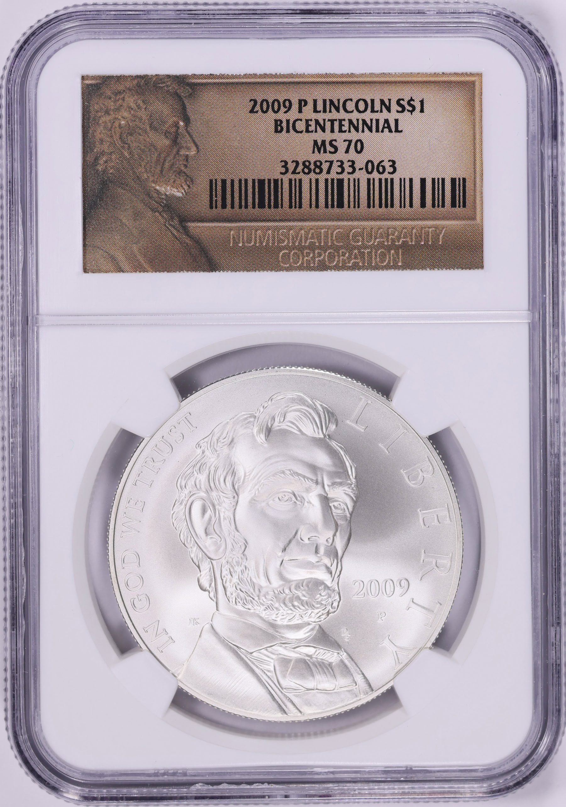 2009-P Abraham Lincoln Bicentennial Silver Dollar NGC MS-70 (Item