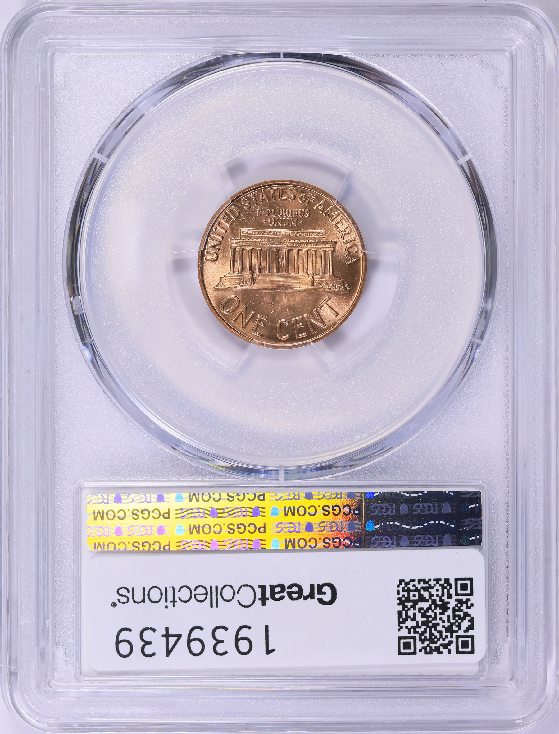 1963 Lincoln Cent PCGS MS-66 RD (Item 1939439) | GreatCollections Coin ...