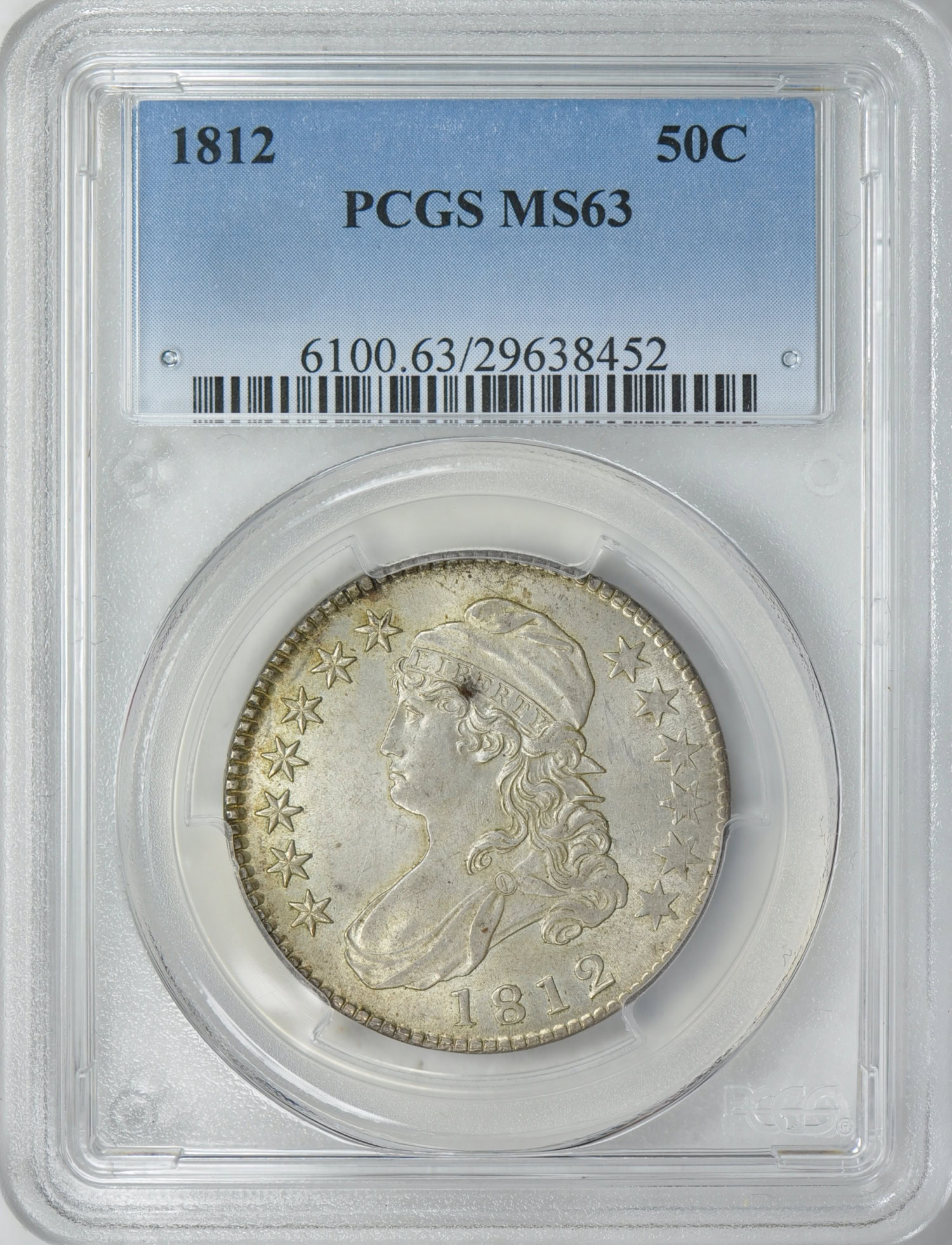 1812 Capped Bust Half Dollar PCGS MS-63 (Item 194044