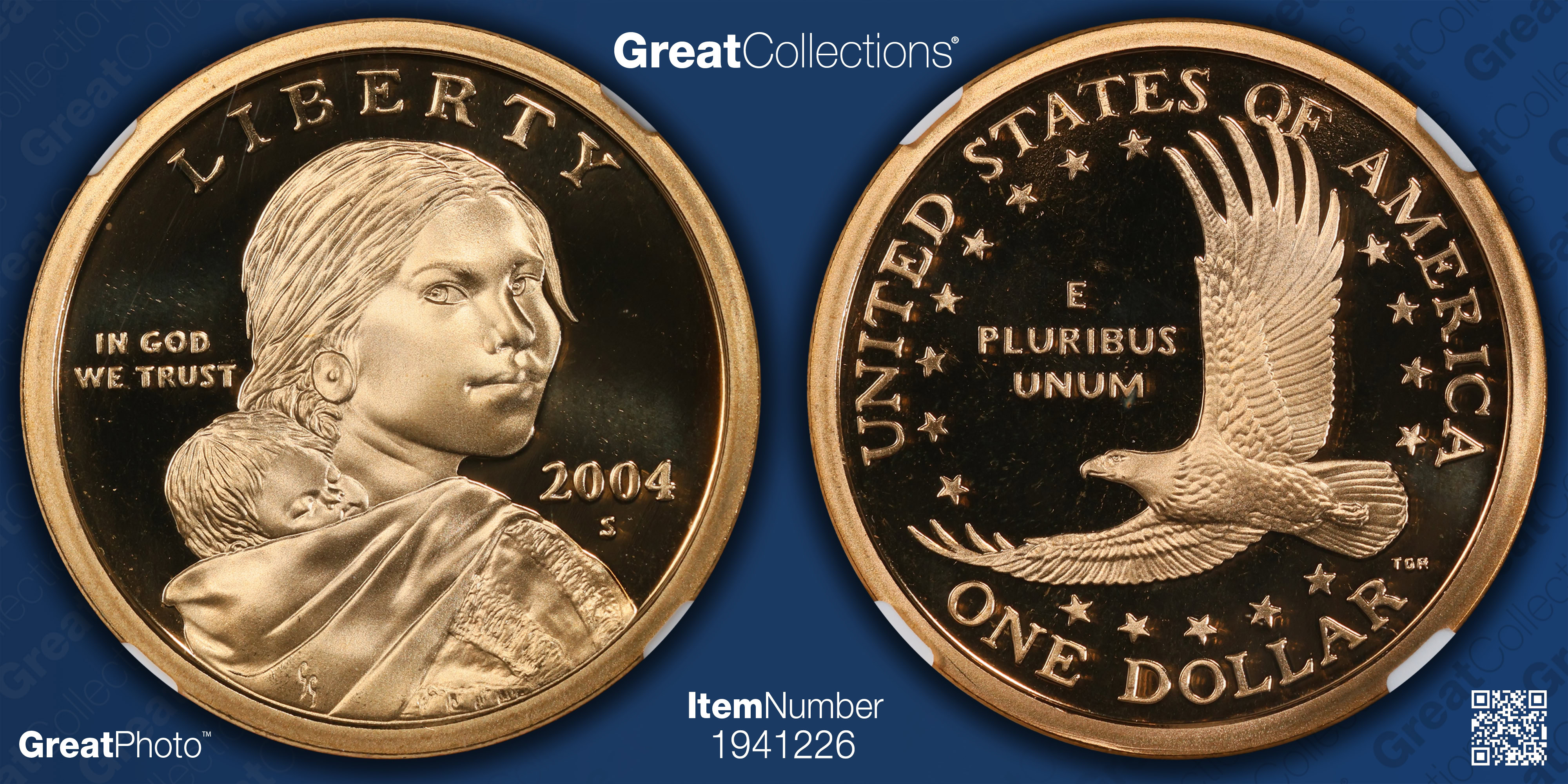 2004-S Sacagawea Dollar NGC Proof-70 UC (Randy'L Teton Signed